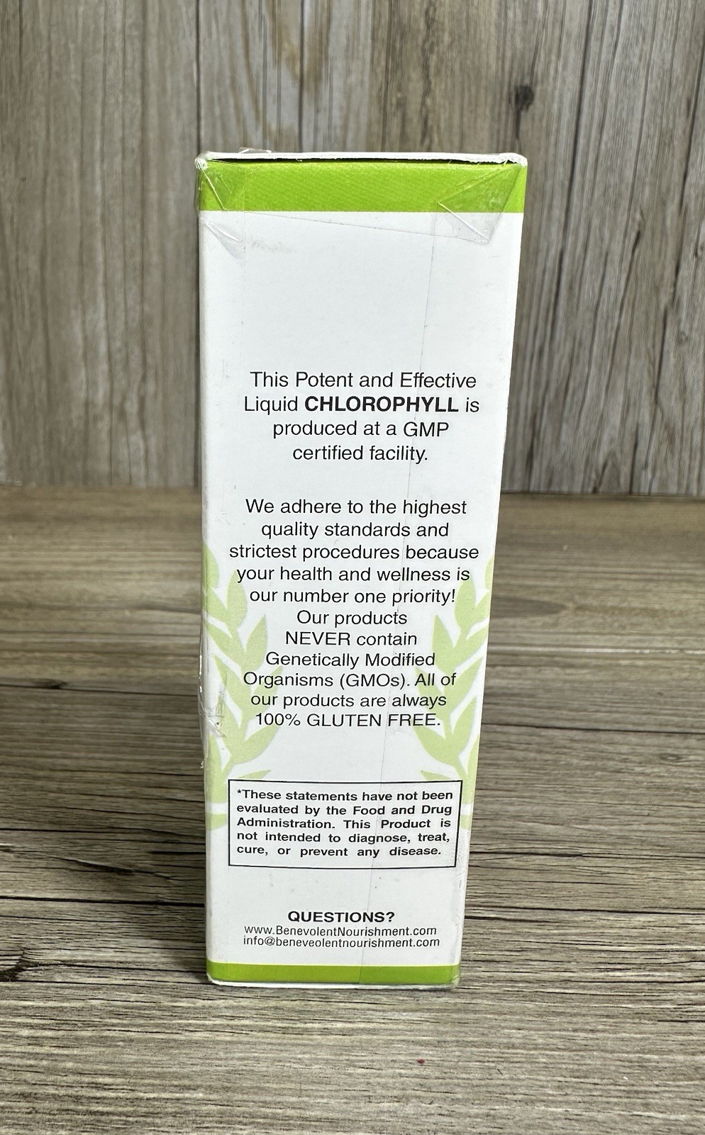Benevolent Nourishment, Liquid Chlorophyll- Alcohol Free-2 fl oz-Exp:4/2027