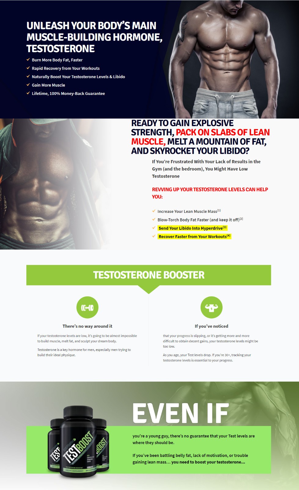 2 BOTTLES-TEST BOOST Max Sculptnation Build Muscle Men Fat Weight Loss -New