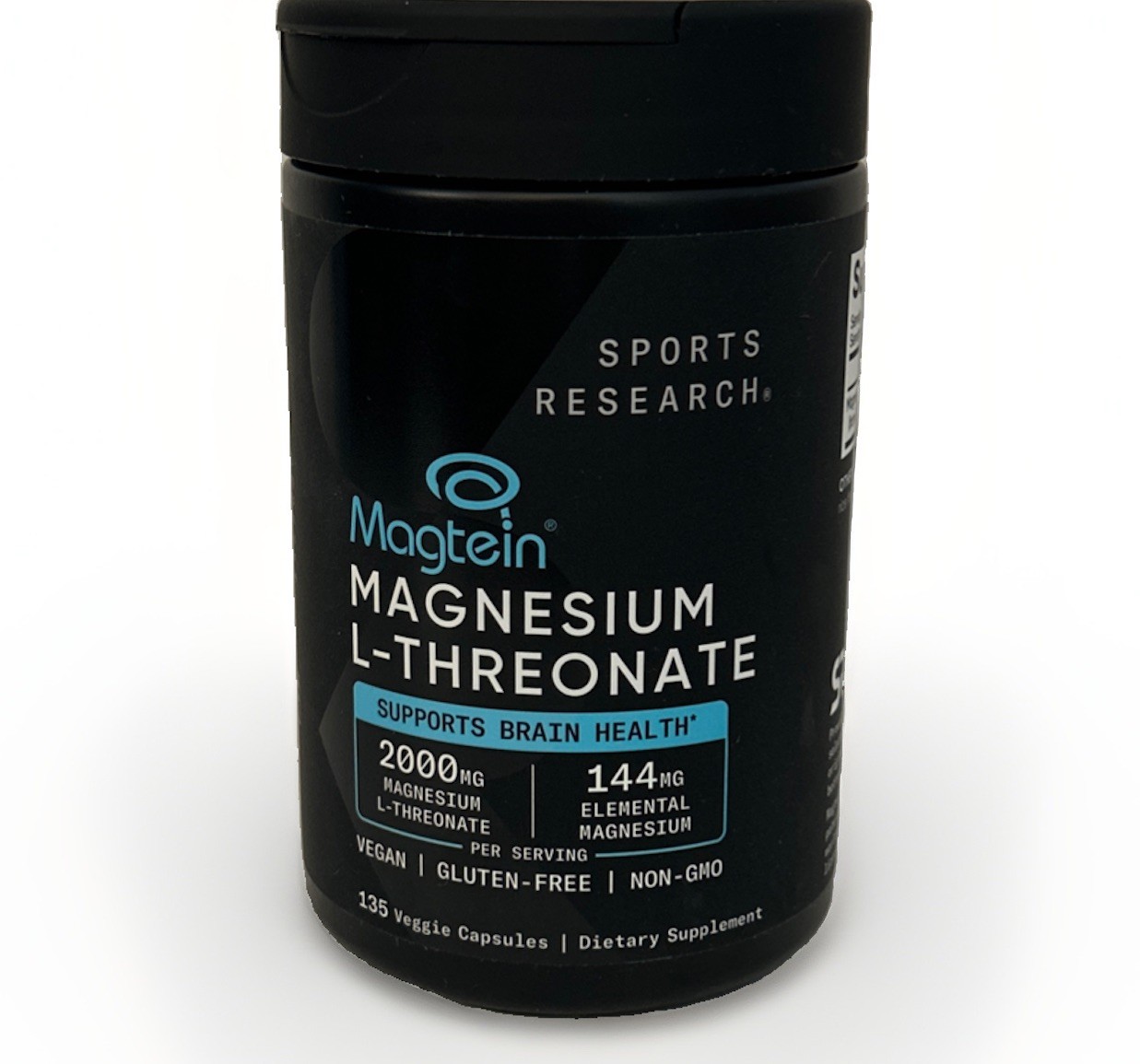 Sports Research Magtein Magnesium L-Threonate 2000 mg 135 Veggie Capsules