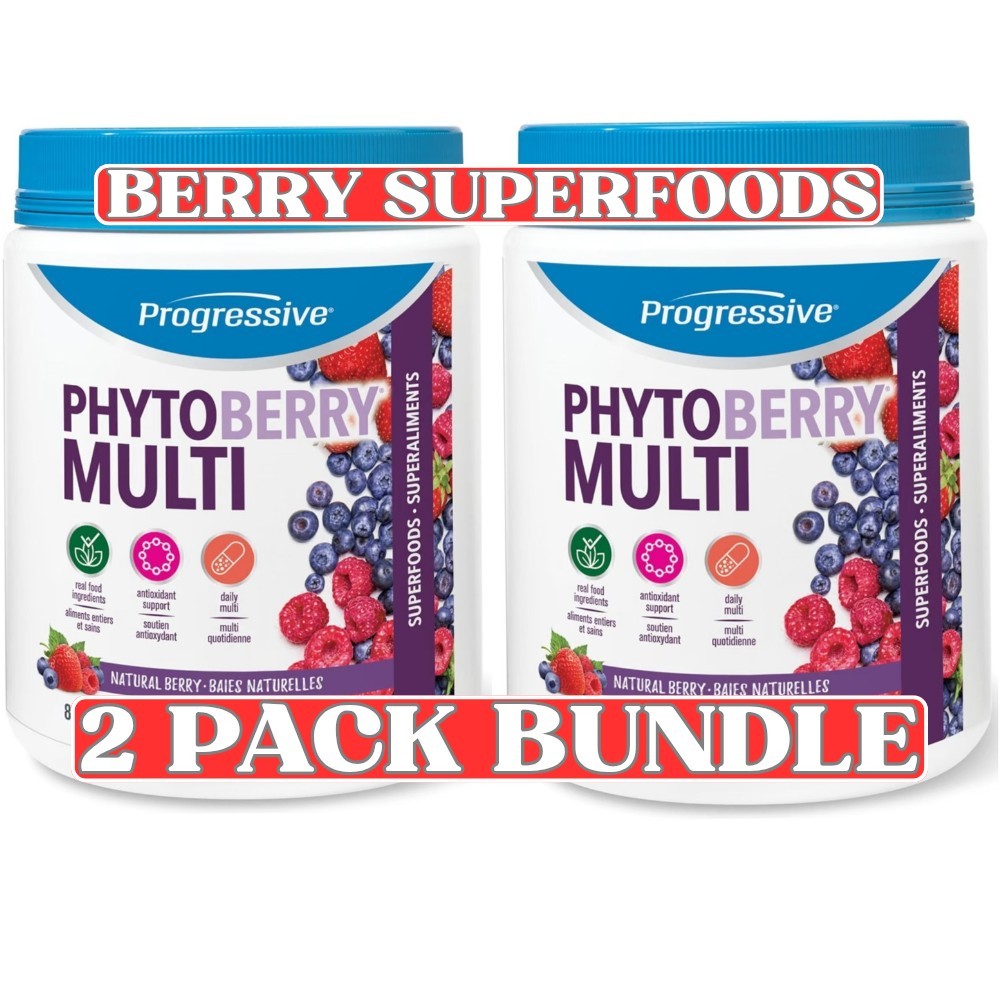 Progressive PhytoBerry Multi 2 Pack 850g Superfood Daily Multivitamin Berry