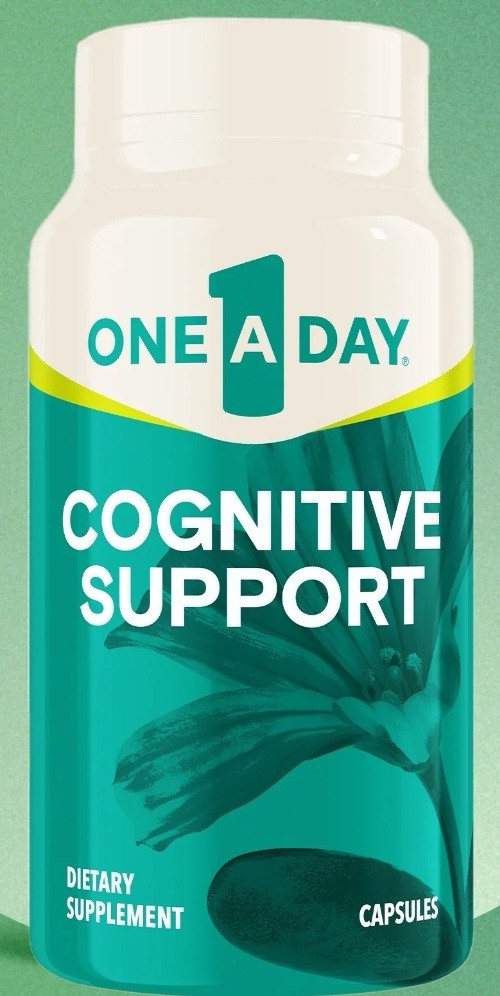 One a Day Cognitive Support Brain Supplement Capsules 30 ct EXP 02/26 NEW
