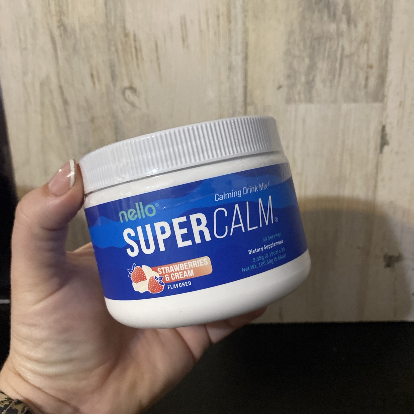 Nello Supercalm Powdered Drink Mix 30 Ct Strawberries & Cream Cortisol Reducer*