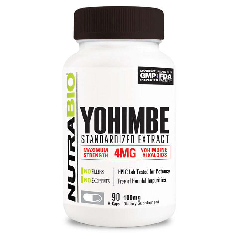 NutraBio – YOHIMBE – 90 Capsules