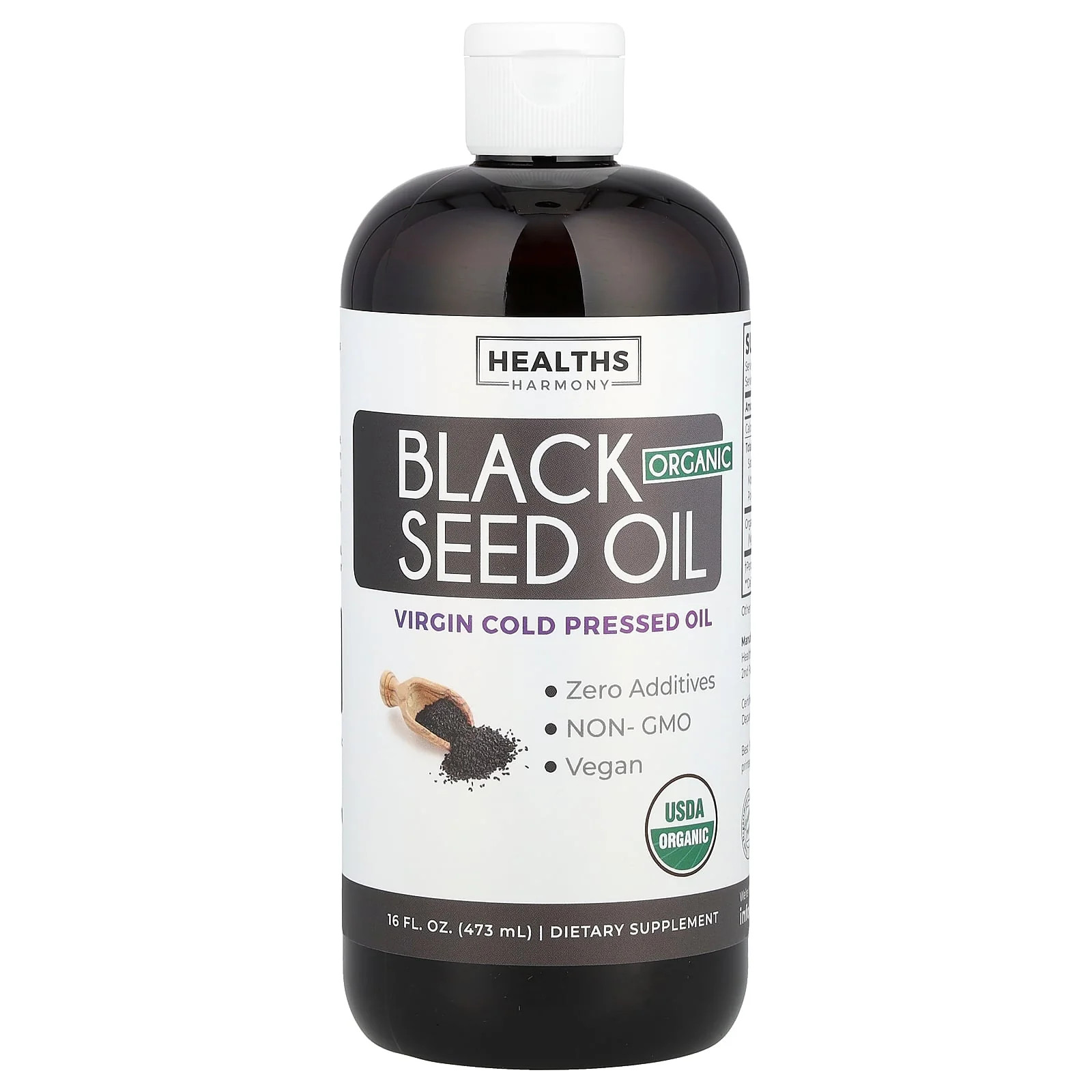 2 X Healths Harmony, Organic Black Seed Oil, 16 fl oz (473 ml)