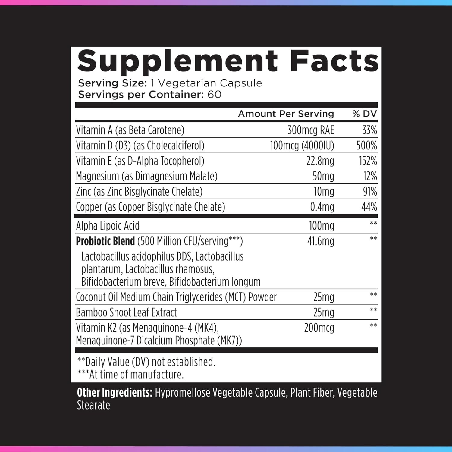Livingood Daily Vitamin D3 K2 4000 IU Supplement 9-in-1 Dietary Supplement fo…