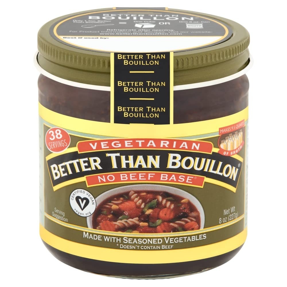 Seasoned Vegetables No Beef Base, Certified , 9.5 Quarts of Flavor, 2 Jars