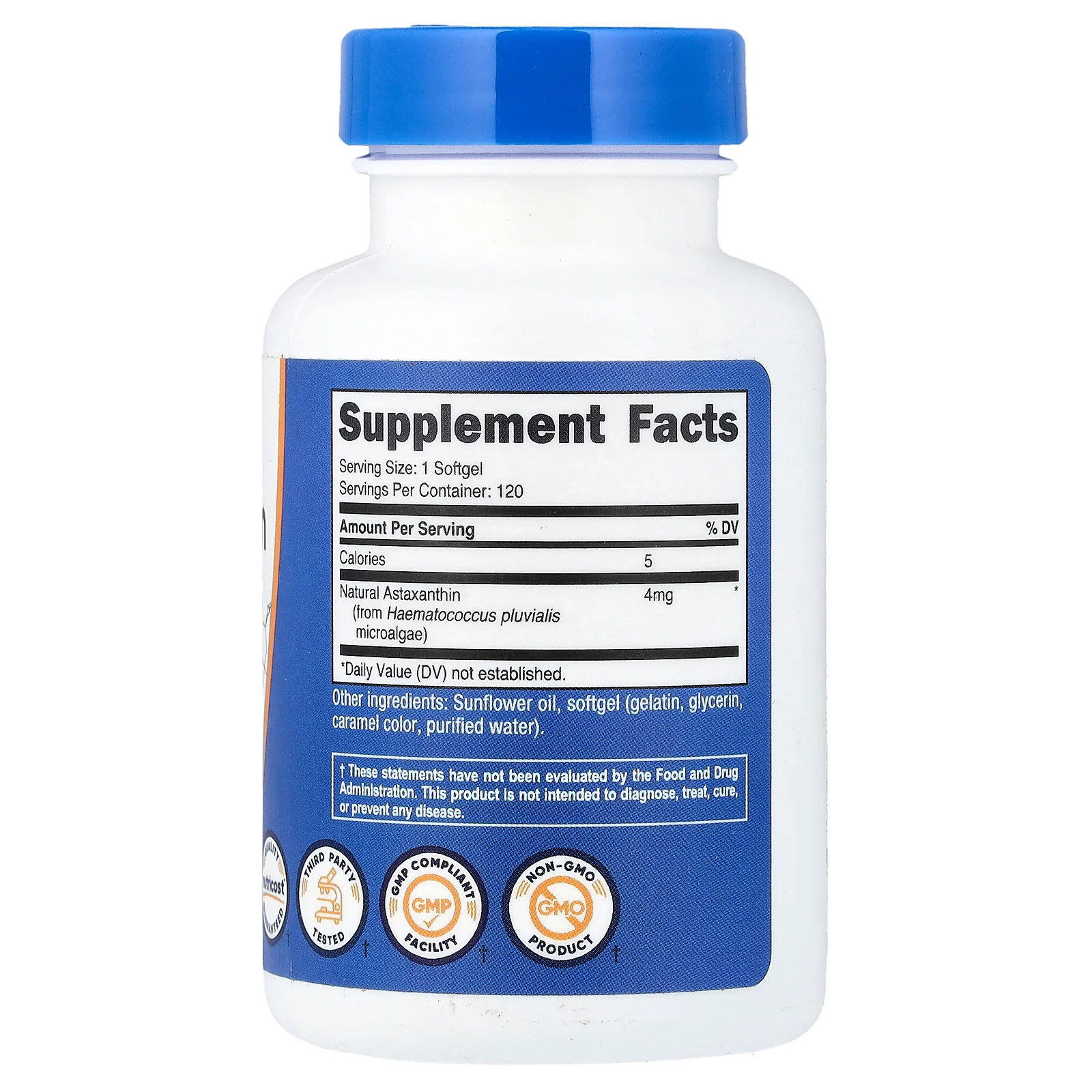 2 X Nutricost, Astaxanthin, 4 mg, 120 Softgels