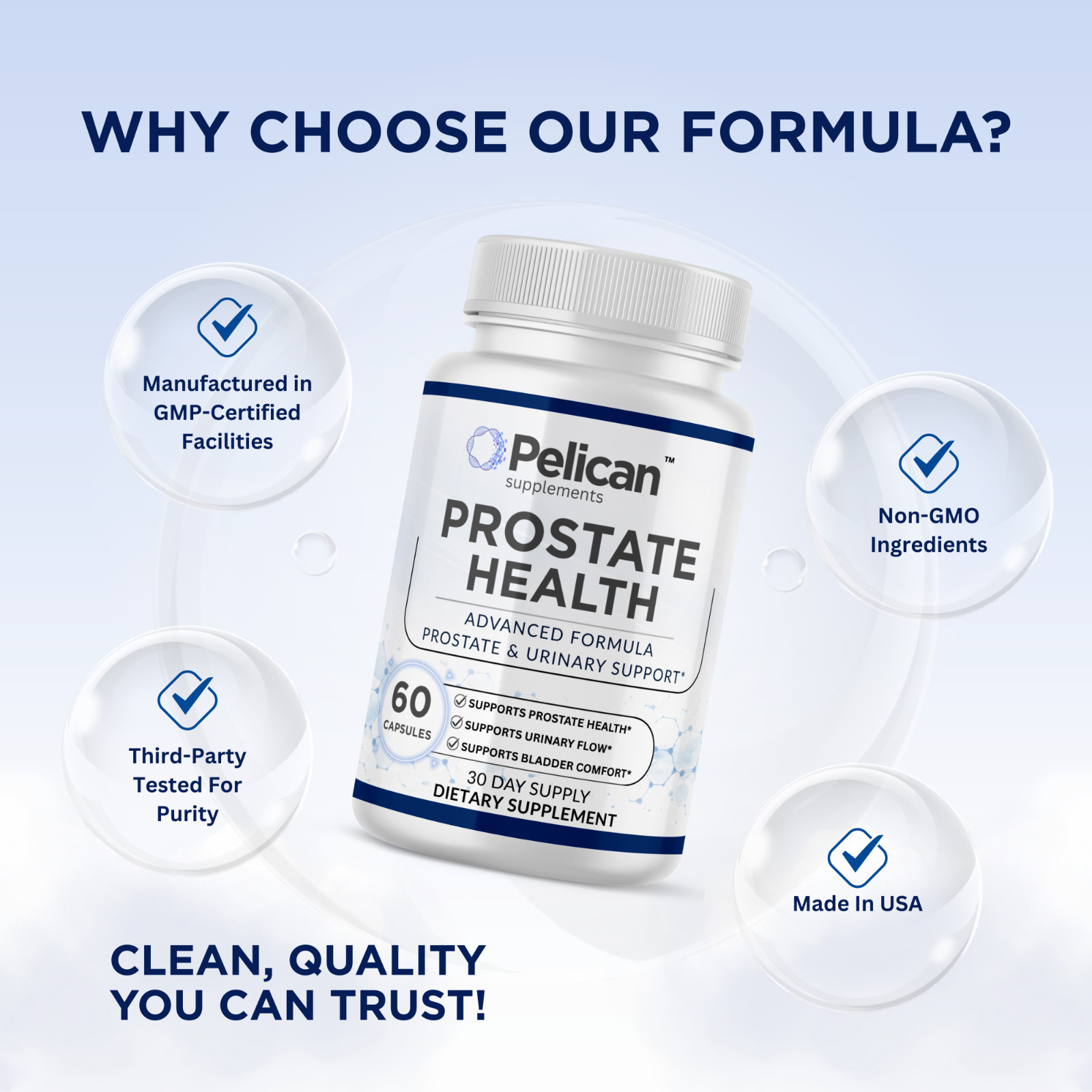 Pelican Prostate Health – Men’s Prostate Support – 60 Capsules