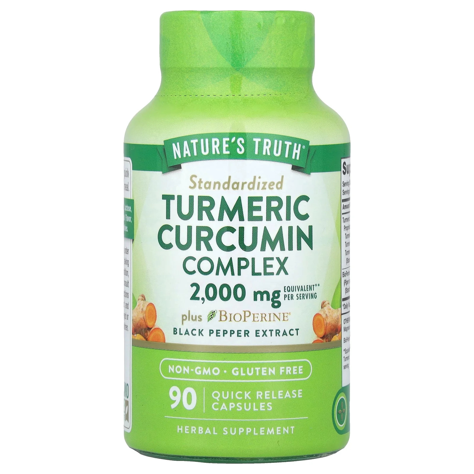 2 X Nature’s Truth, Turmeric Curcumin Complex Plus BioPerine� Black Pepper Extr