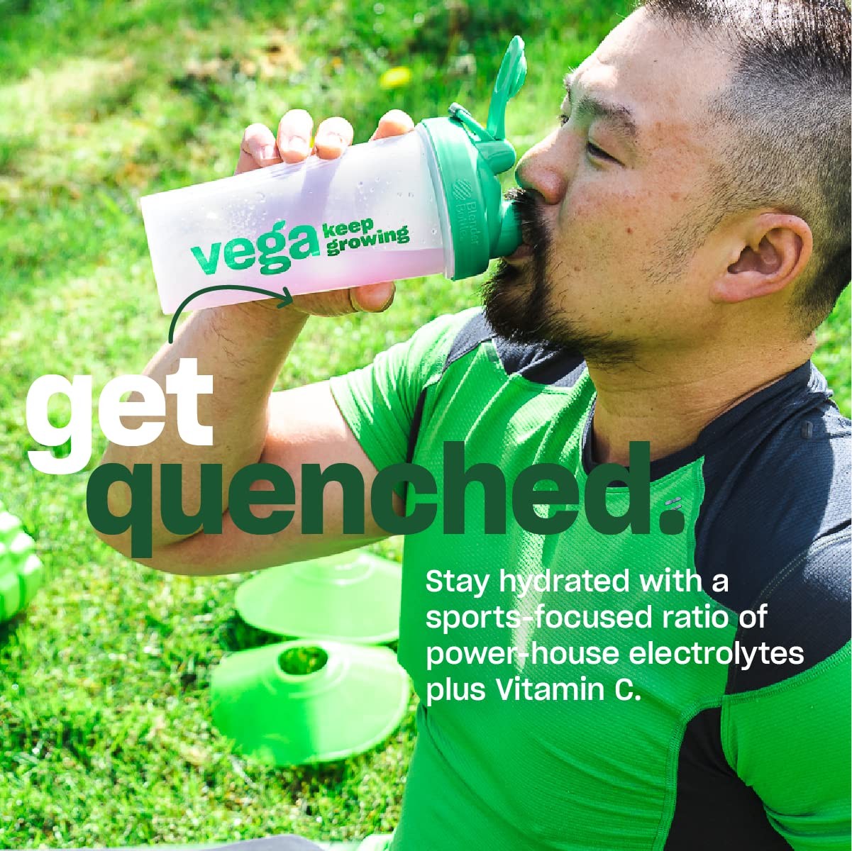 Vega Sport Hydration Electrolyte Powder, Berry – 5 Ounce (Pack of 1),
