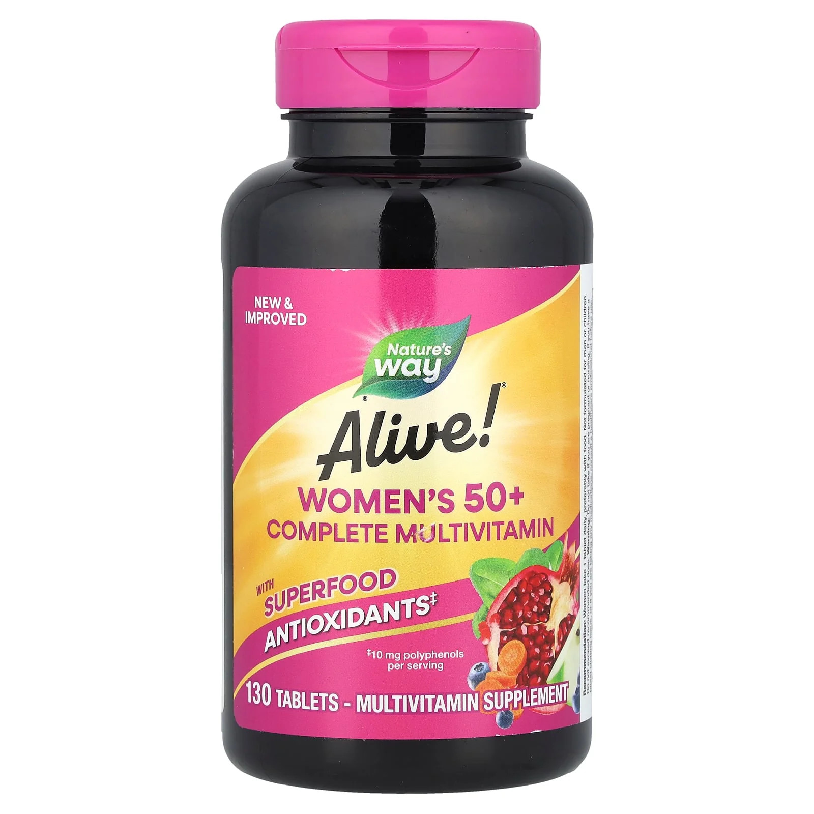 2 X Nature’s Way, Alive! Women’s 50+ Complete Multivitamin, 130 Tablets
