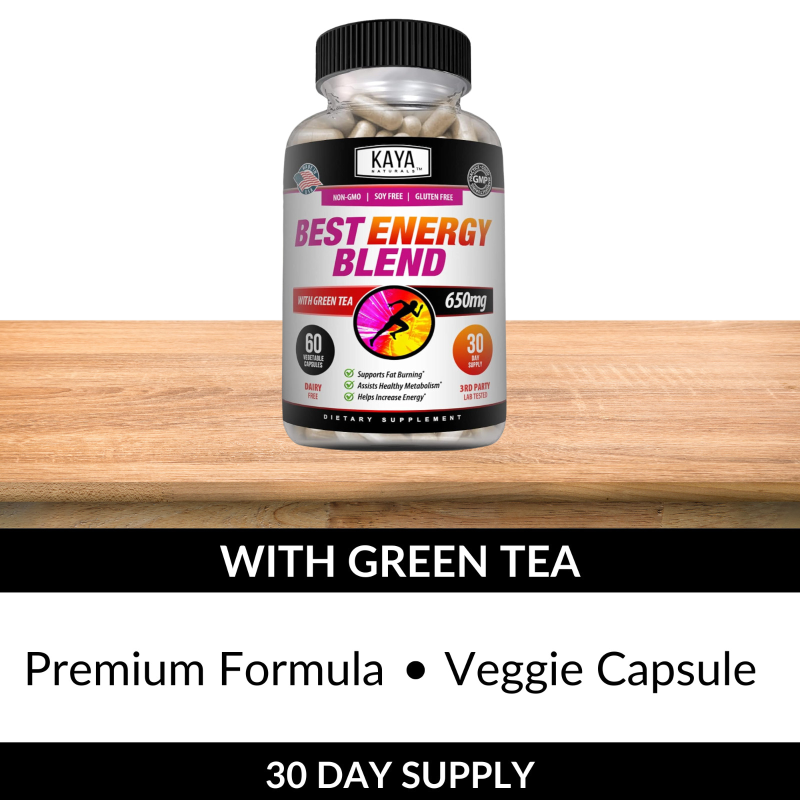 Best Energy Blend 60Ct -Energy Support, Boost Metabolism, Weight Management