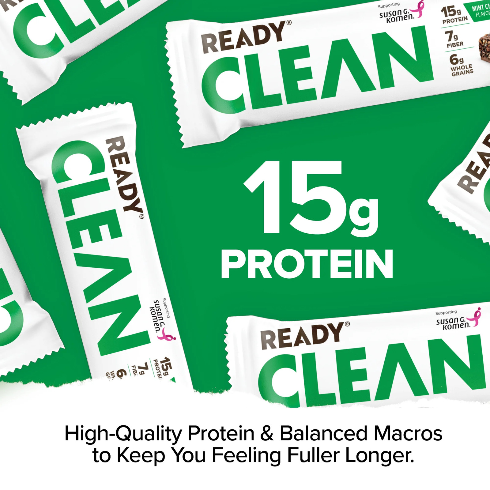 Ready® Protein Bar, Mint Chocolate Chip 5 Count Bars
