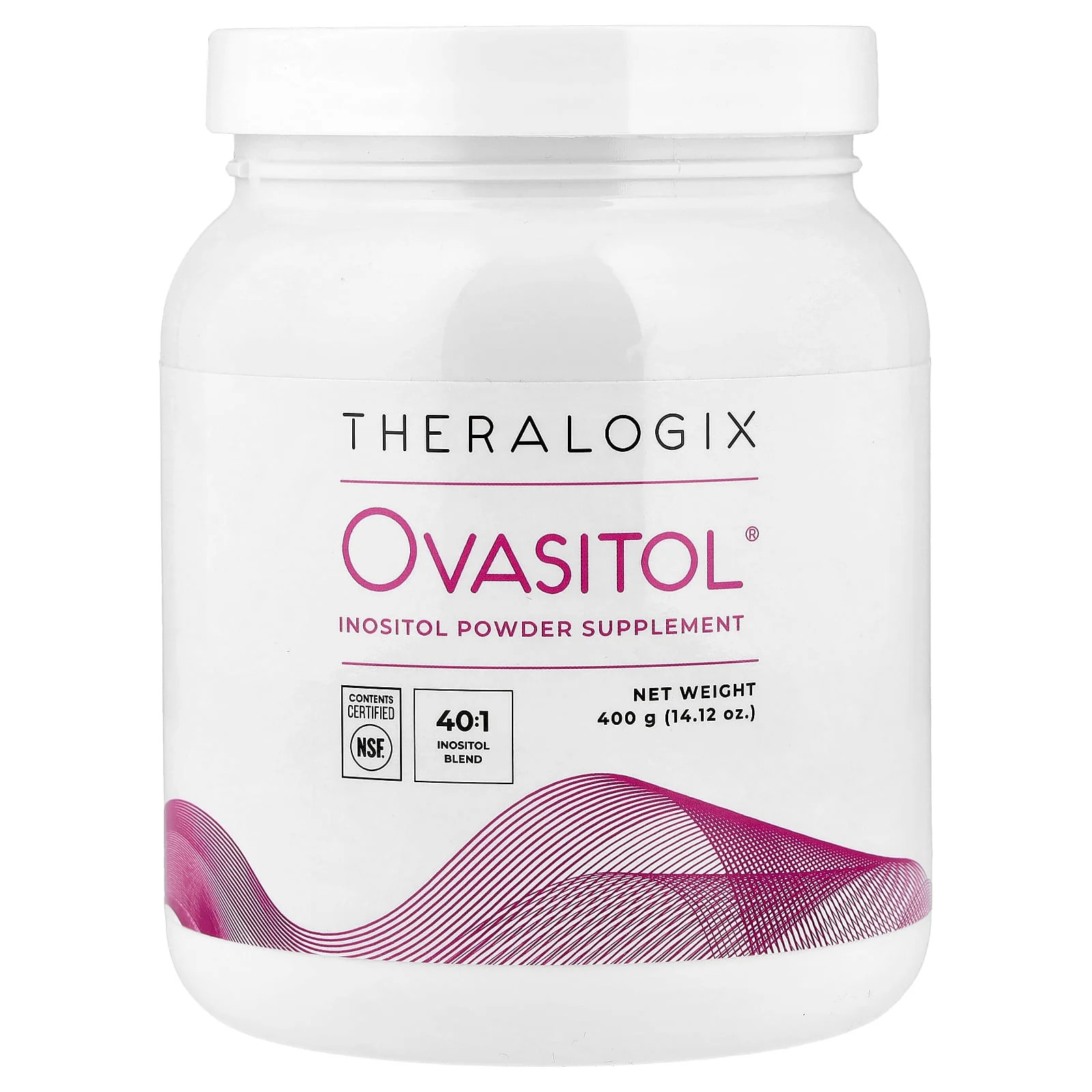 2 X Theralogix, Ovasitol�, Inositol Powder Supplement , 14.12 oz (400 g)