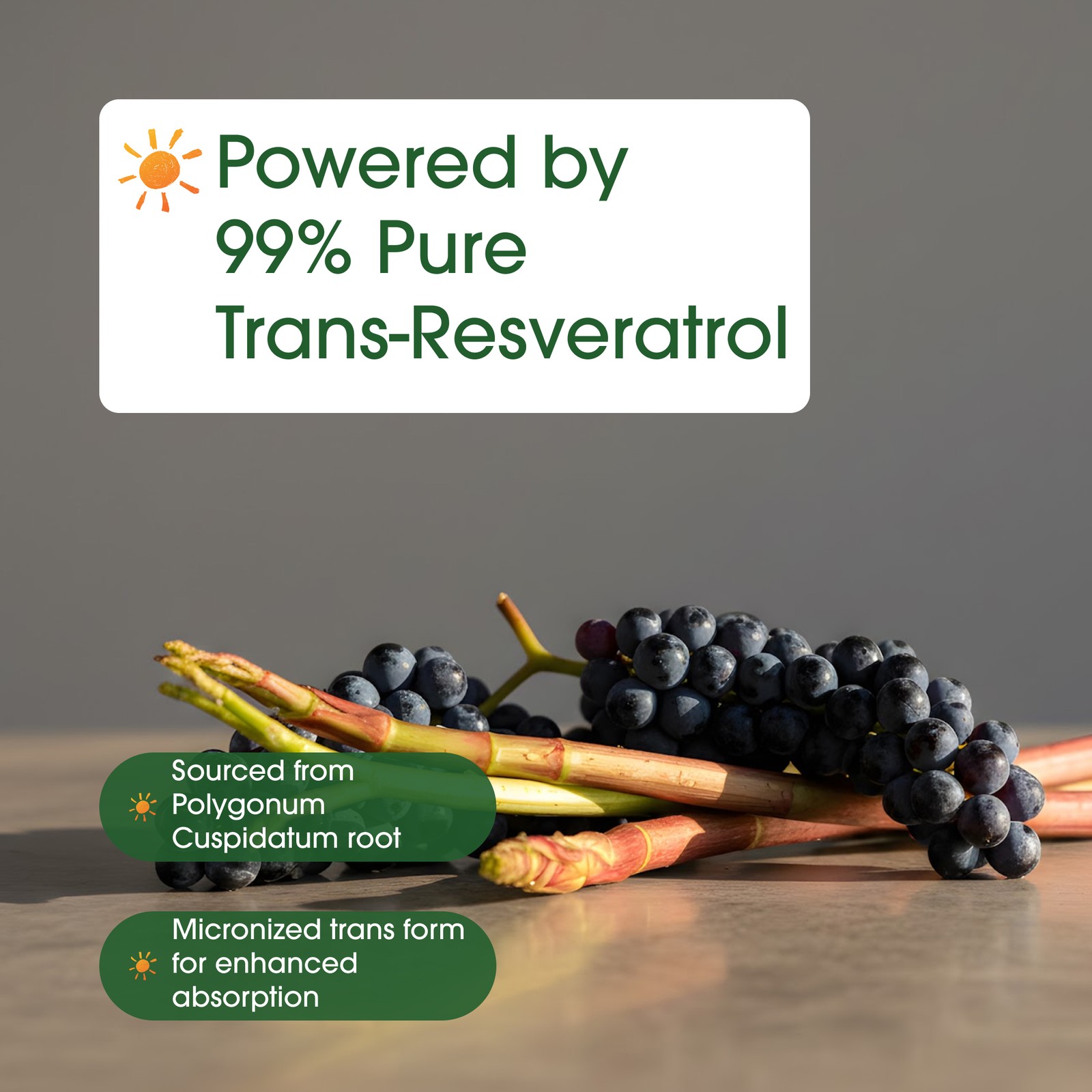 NatureBell Resveratrol 1000mg 180 Veg Capsules Antioxidant – 60 Servings