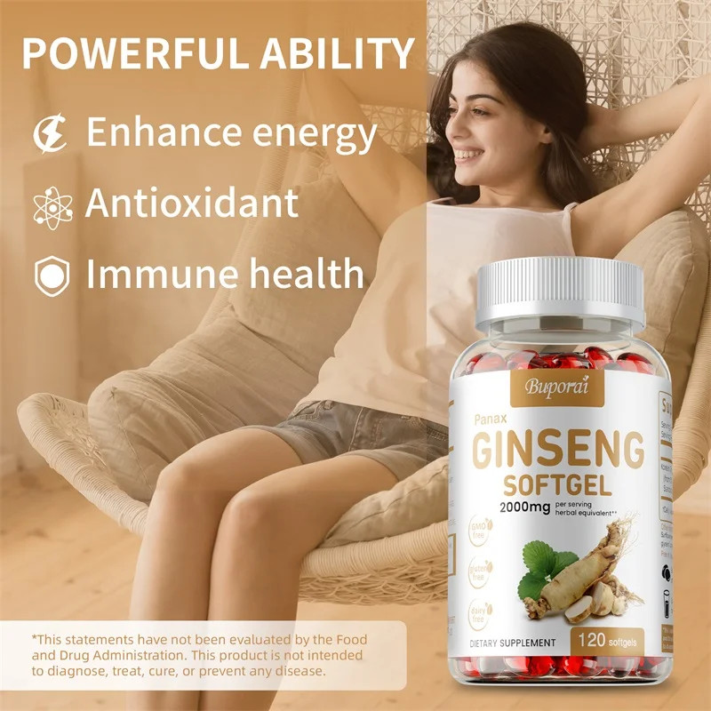 Ginseng 240pcs – Physical Performance and Energy, Memory, Antioxidant Protection