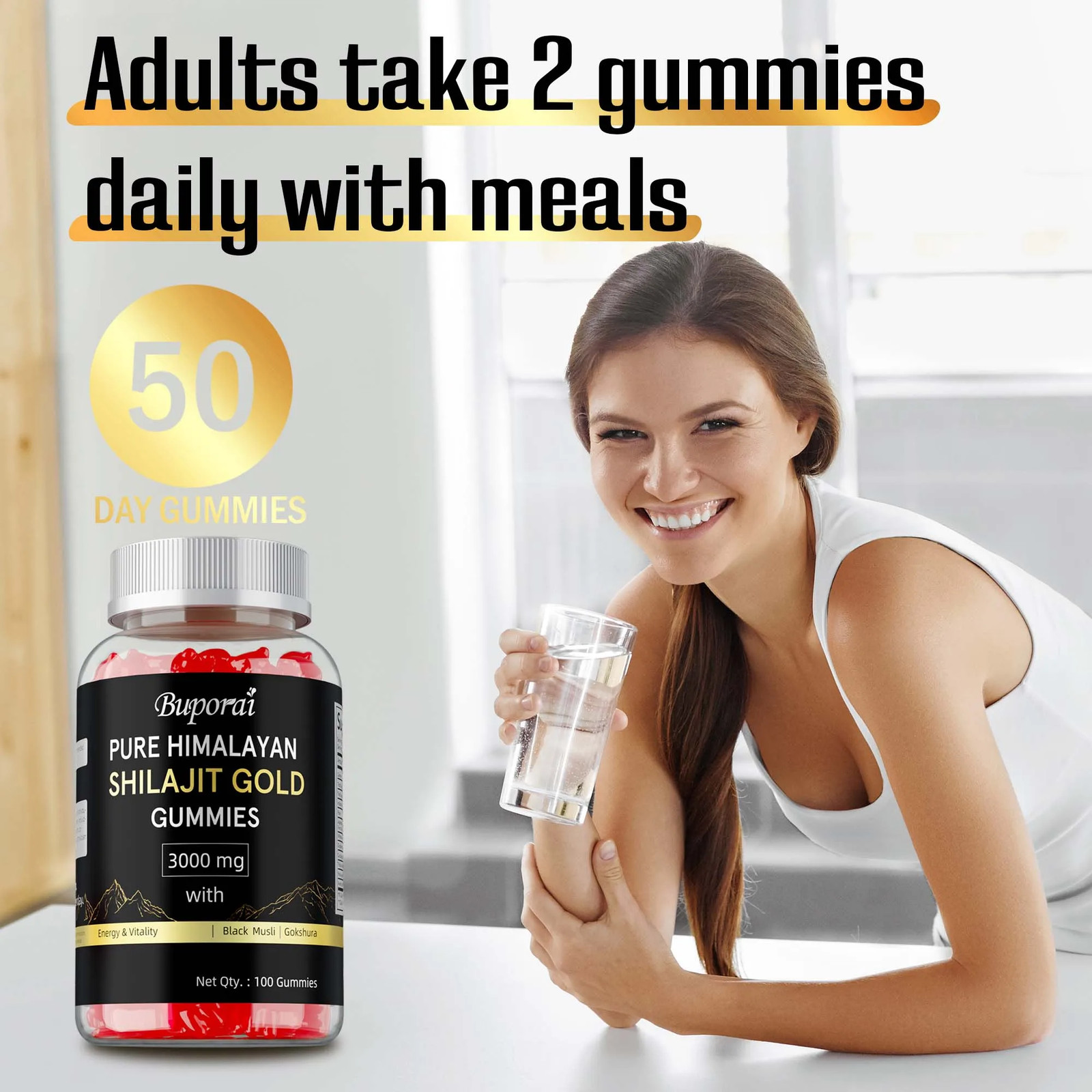 Pure Himalayan Shilajit Gold 200pcs – Athletic Performance, Reduces Fatigue