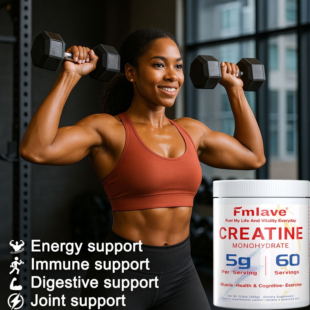 Micronized Creatine Monohydrate Powder 300g, 60 Servings, Unflavored, Non-GMO