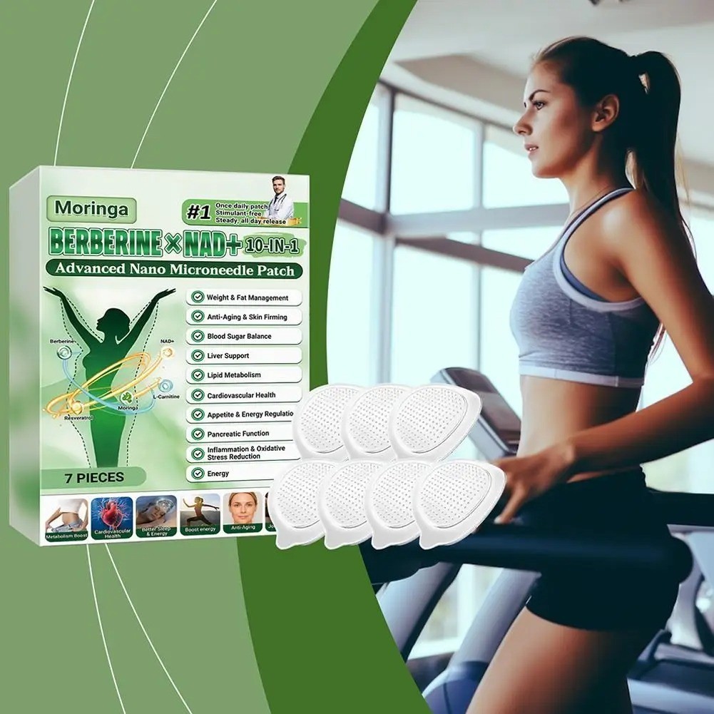 NEW GLORENDA Moringa Berberine x NAD+10-in-1 Advanced Nano Microneedle Patch