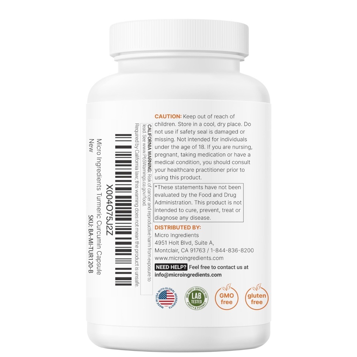Pure Turmeric Curcumin 1000mg–95% Curcuminoids with Black Pepper,120 Veggie Caps