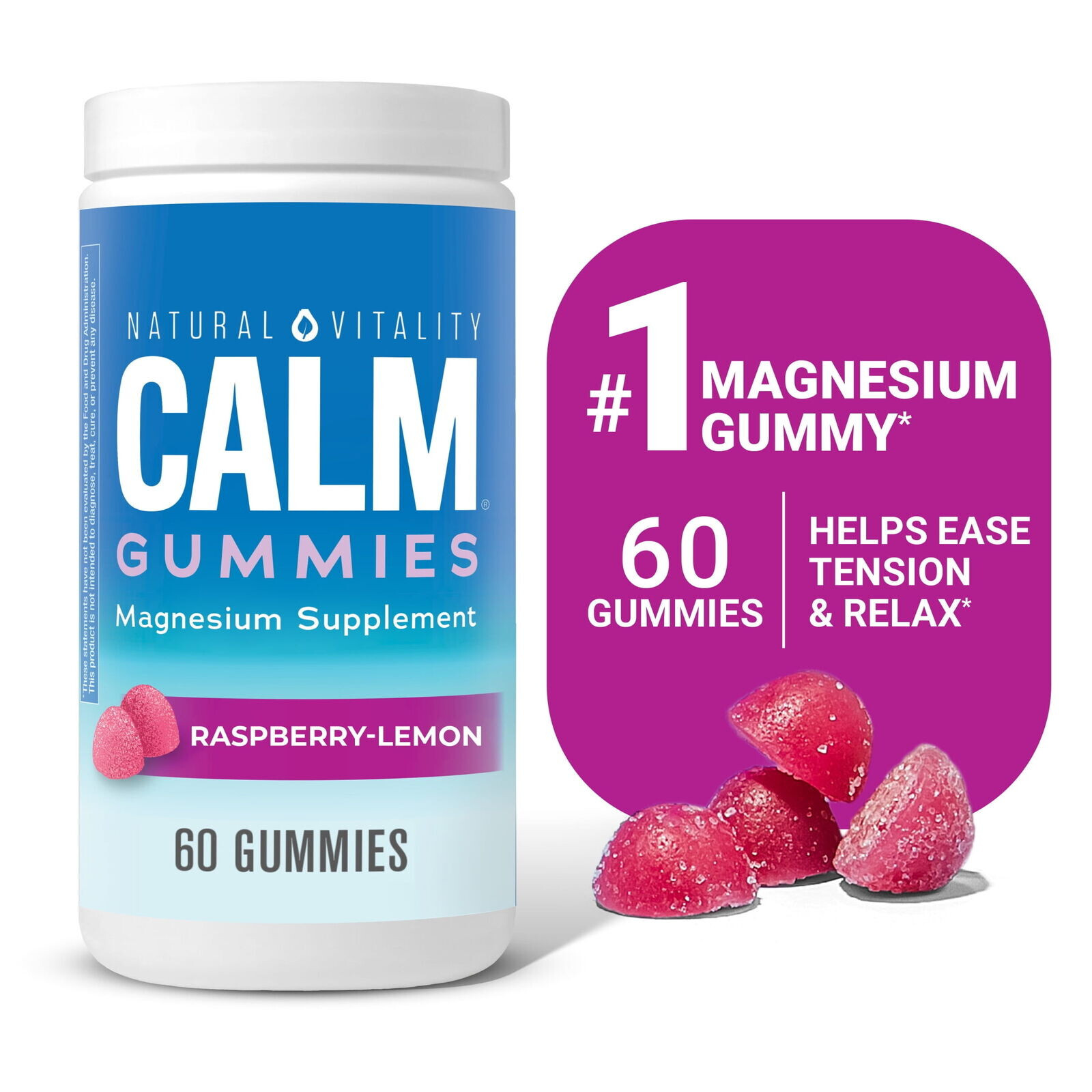 Citrate Gummies, Raspberry-Lemon, 60 Gummies