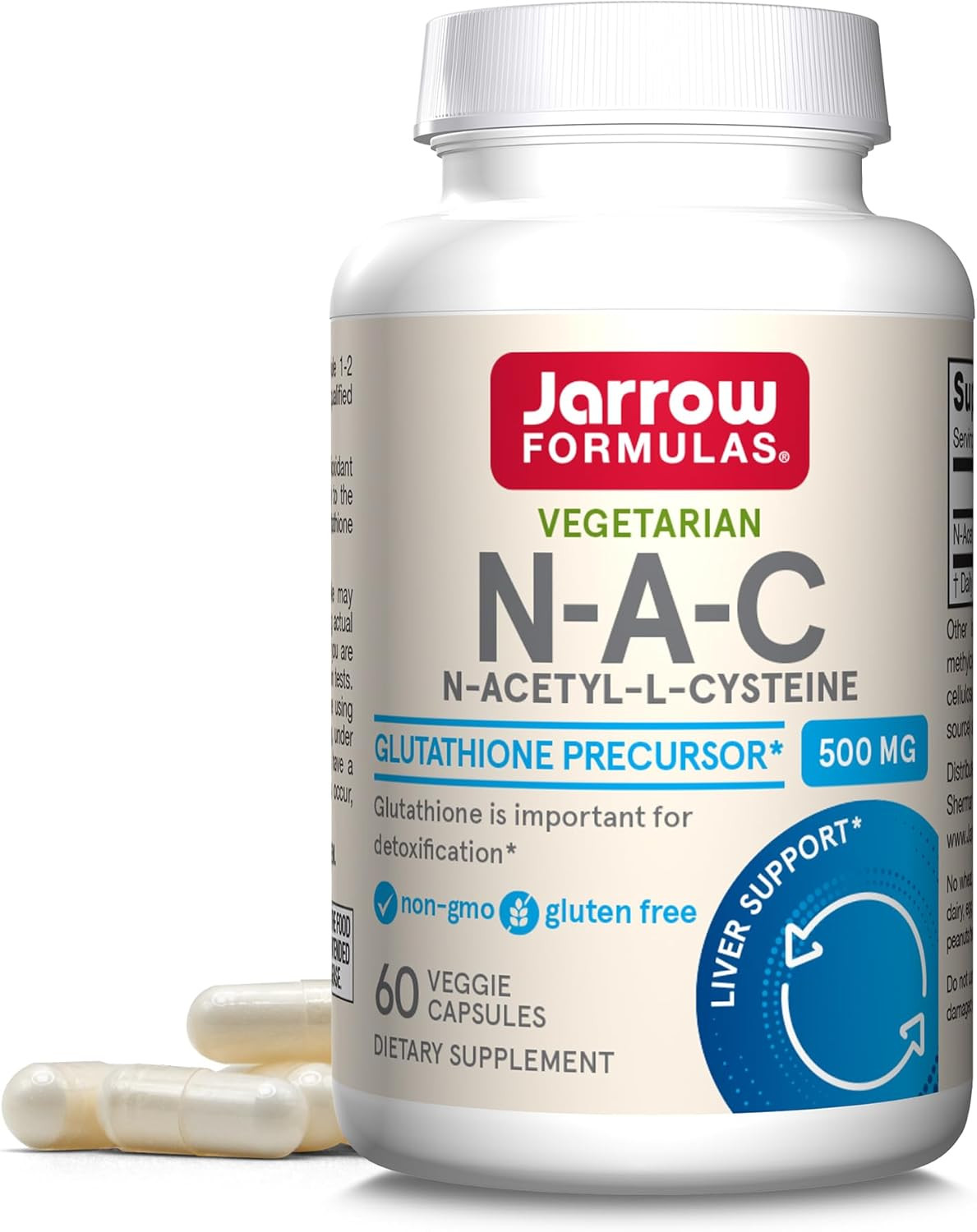 ® N-A-C 500 Mg, Dietary Supplement, Antioxidant Support for Liver Health, 60 Veg