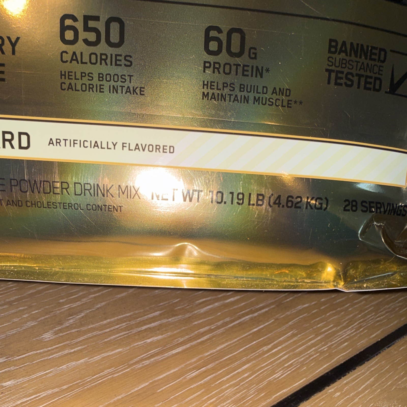Optimum Nutrition Gold Standard Pro Gainer High Protein Vanilla Custard 10.19 lb