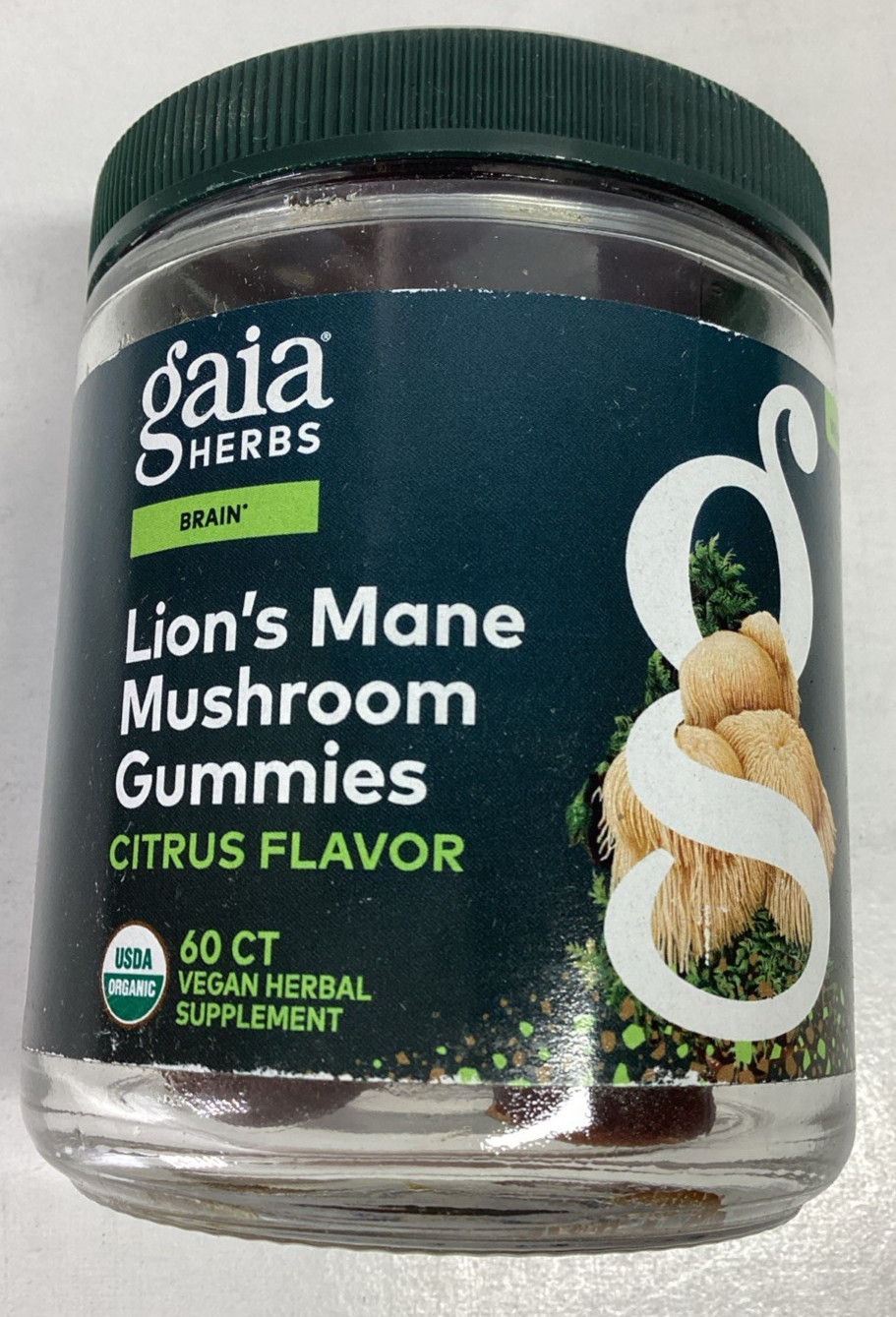 Lion’s Mane Mushroom Gummies Citrus Flavor 60/Bottle Exp 01/2028