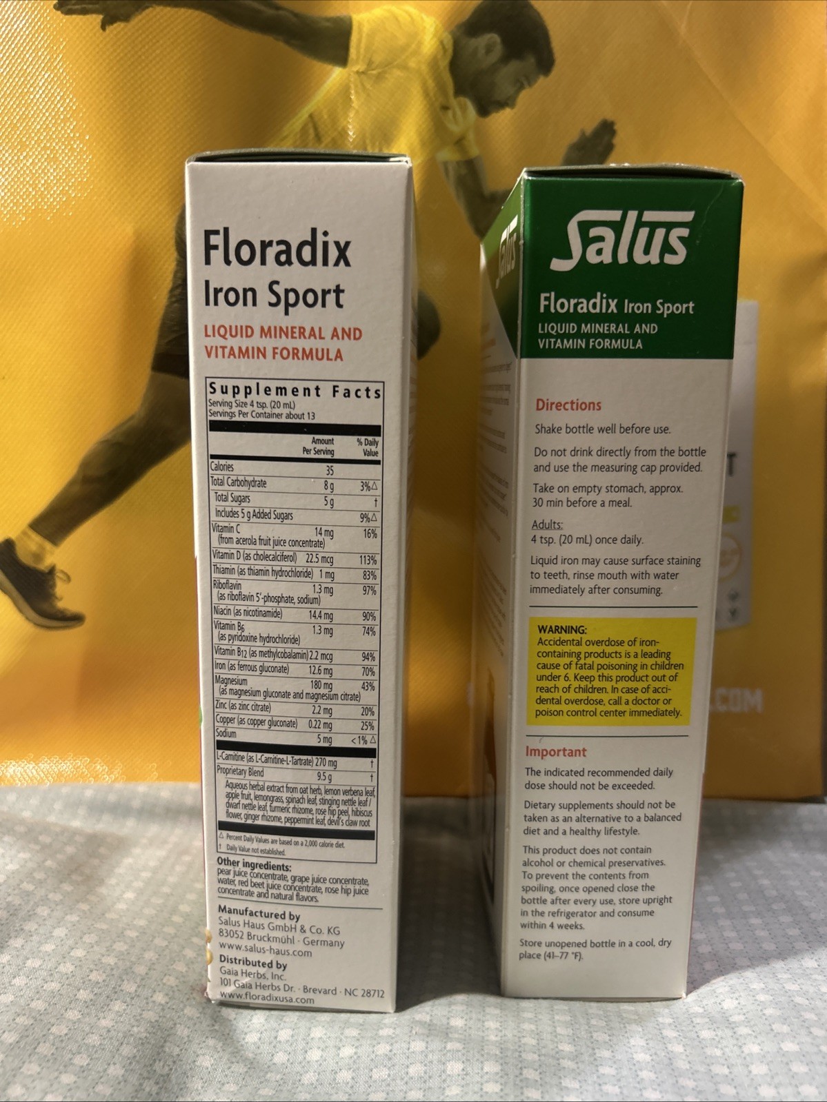 Pack Of 2 Salus Floradix Iron Sport 8.5 Oz Exp. 09/28