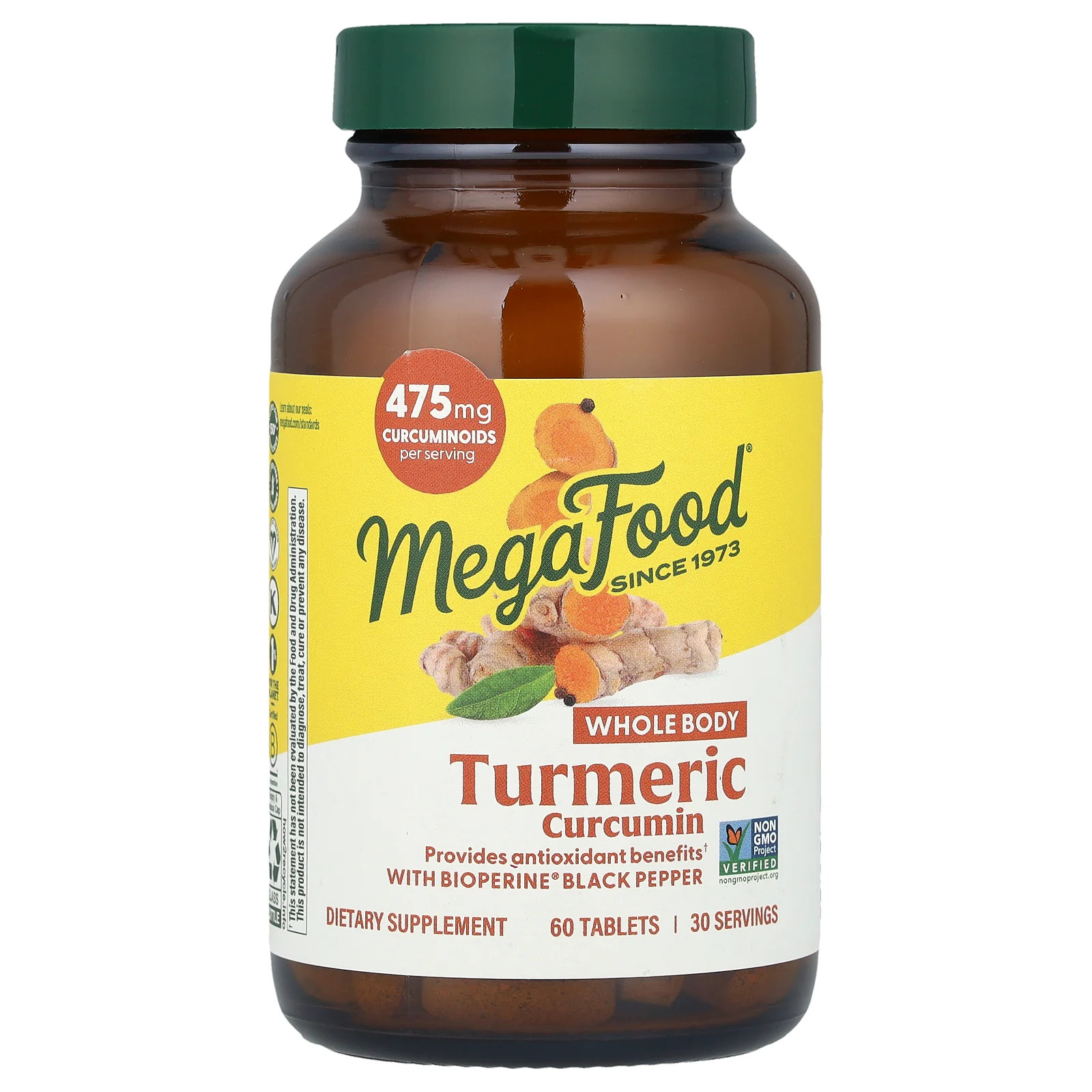 2 X MegaFood, Turmeric Curcumin, 60 Tablets