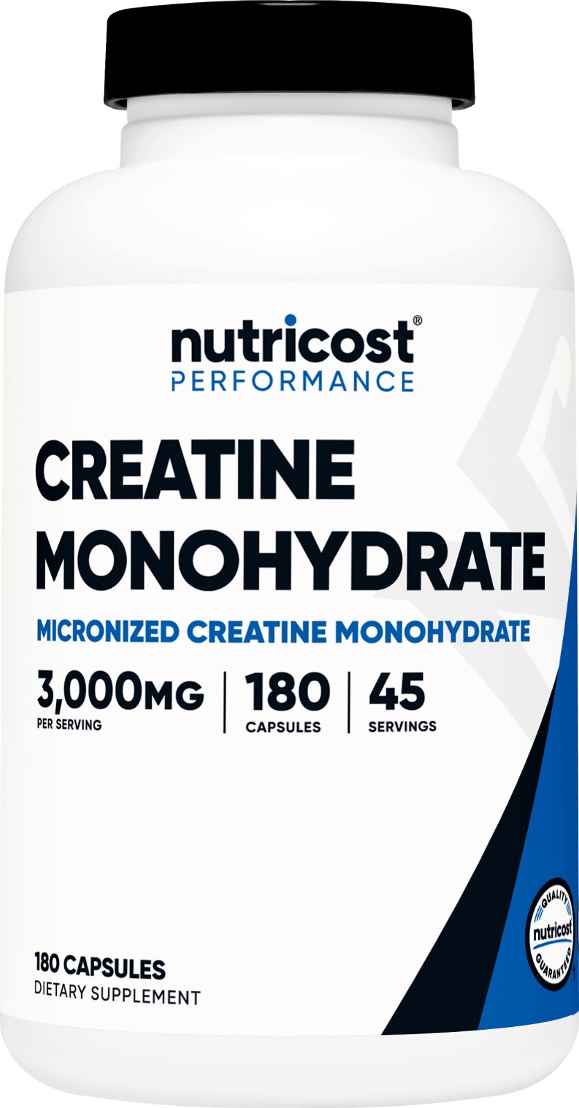 Nutricost Creatine Monohydrate 3,000mg, 180 Capsules (750mg Per Capsule)