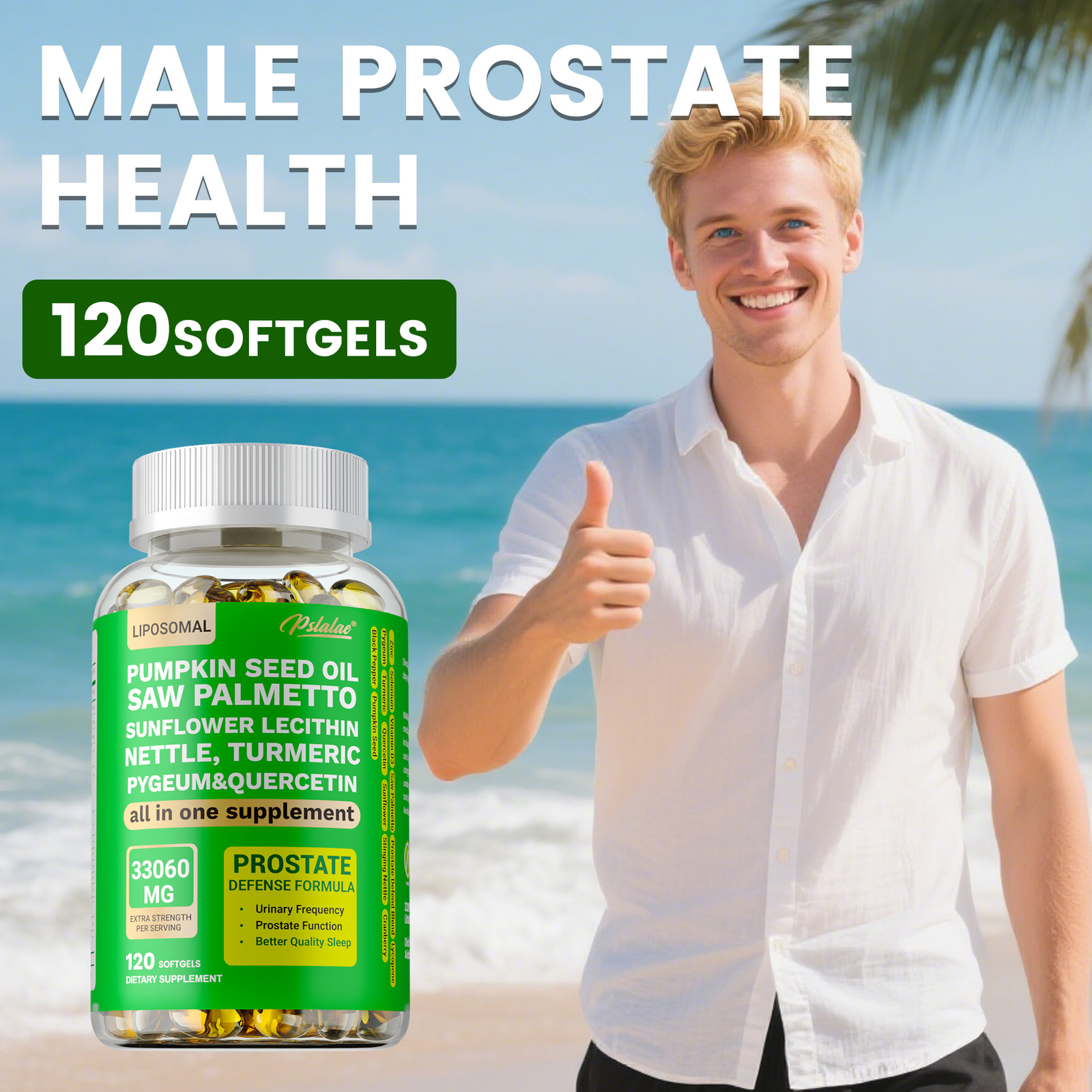 Pumpkin Seed Oil – Saw Palmetto, Lycopene, Prostate Health, Hair Growth