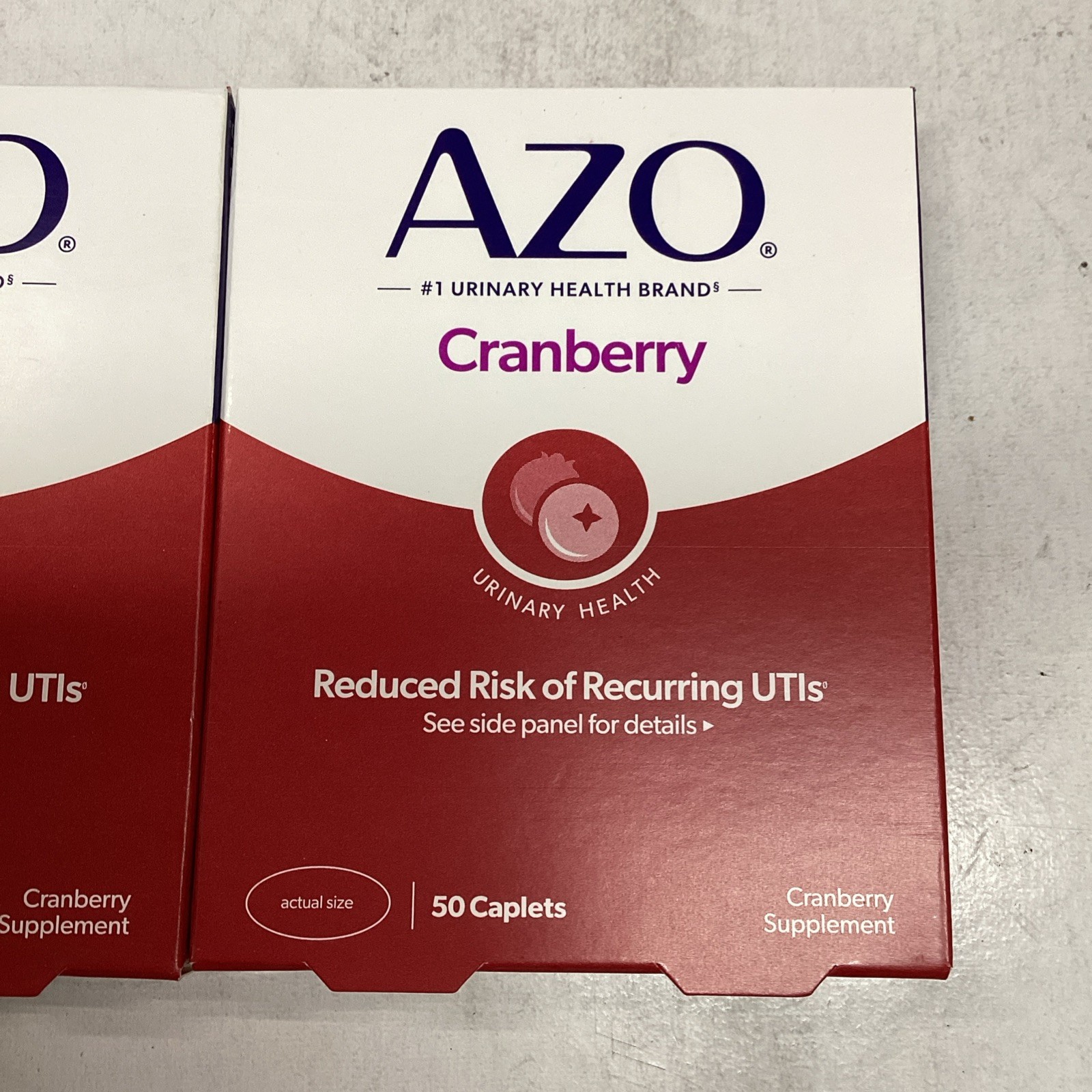 6 Boxes Azo Cranberry Urinary Tract Supplement 50 Caplets-Box Exp 04/2027