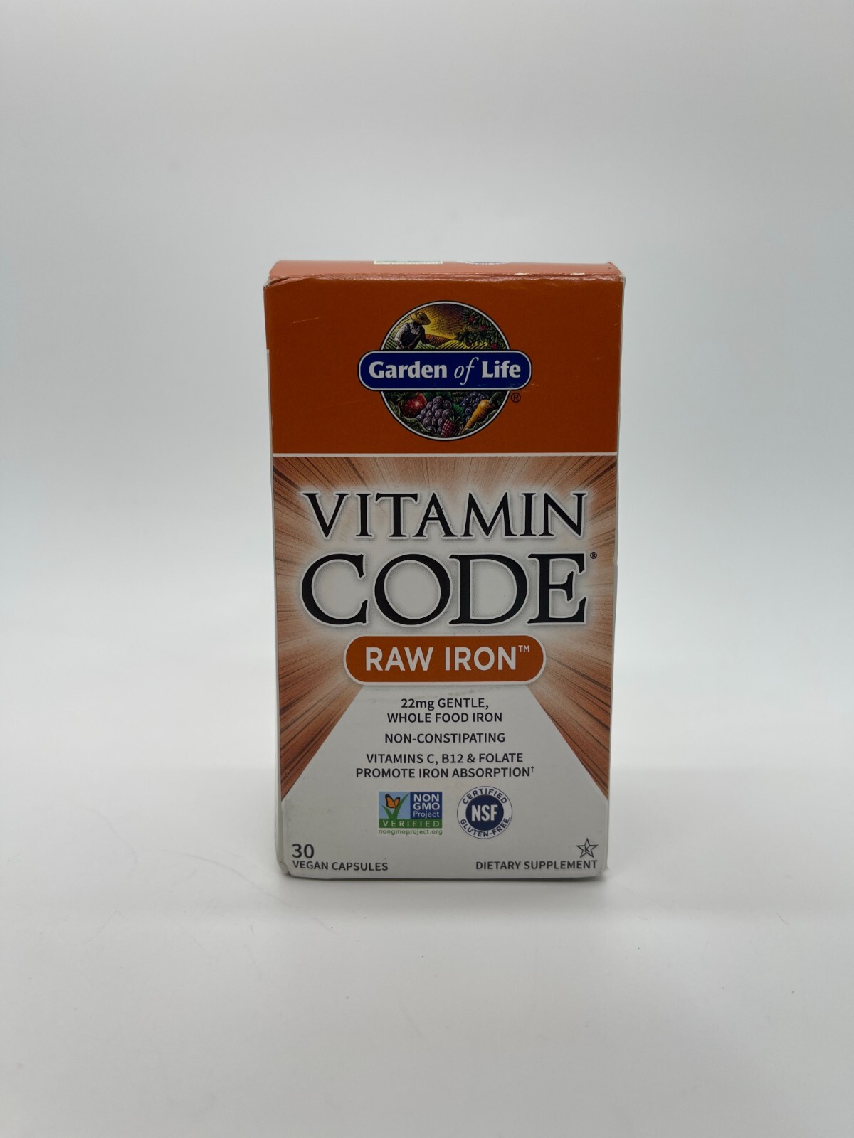Vitamin Code Raw Iron 30Ct Capsules 1/2026