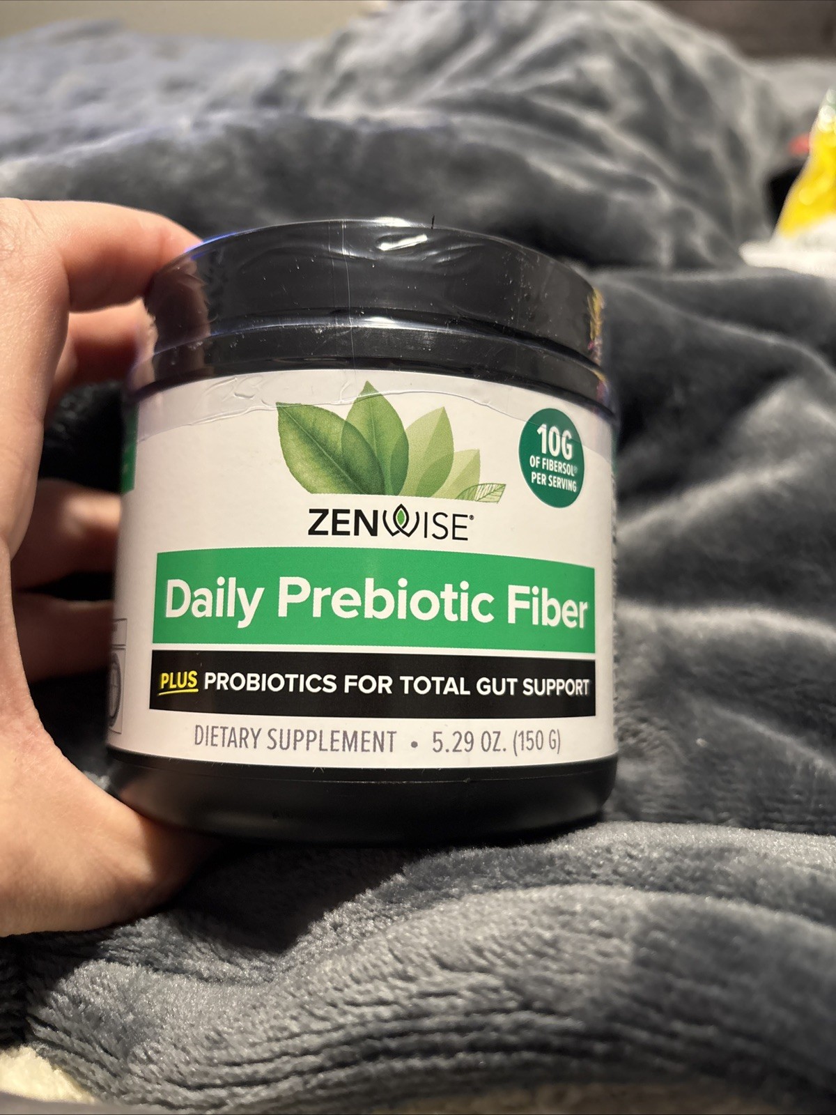 Zenwise Daily Prebiotic Fiber 10g Fiber per Serving Probiotics Gut Health 5.29oz