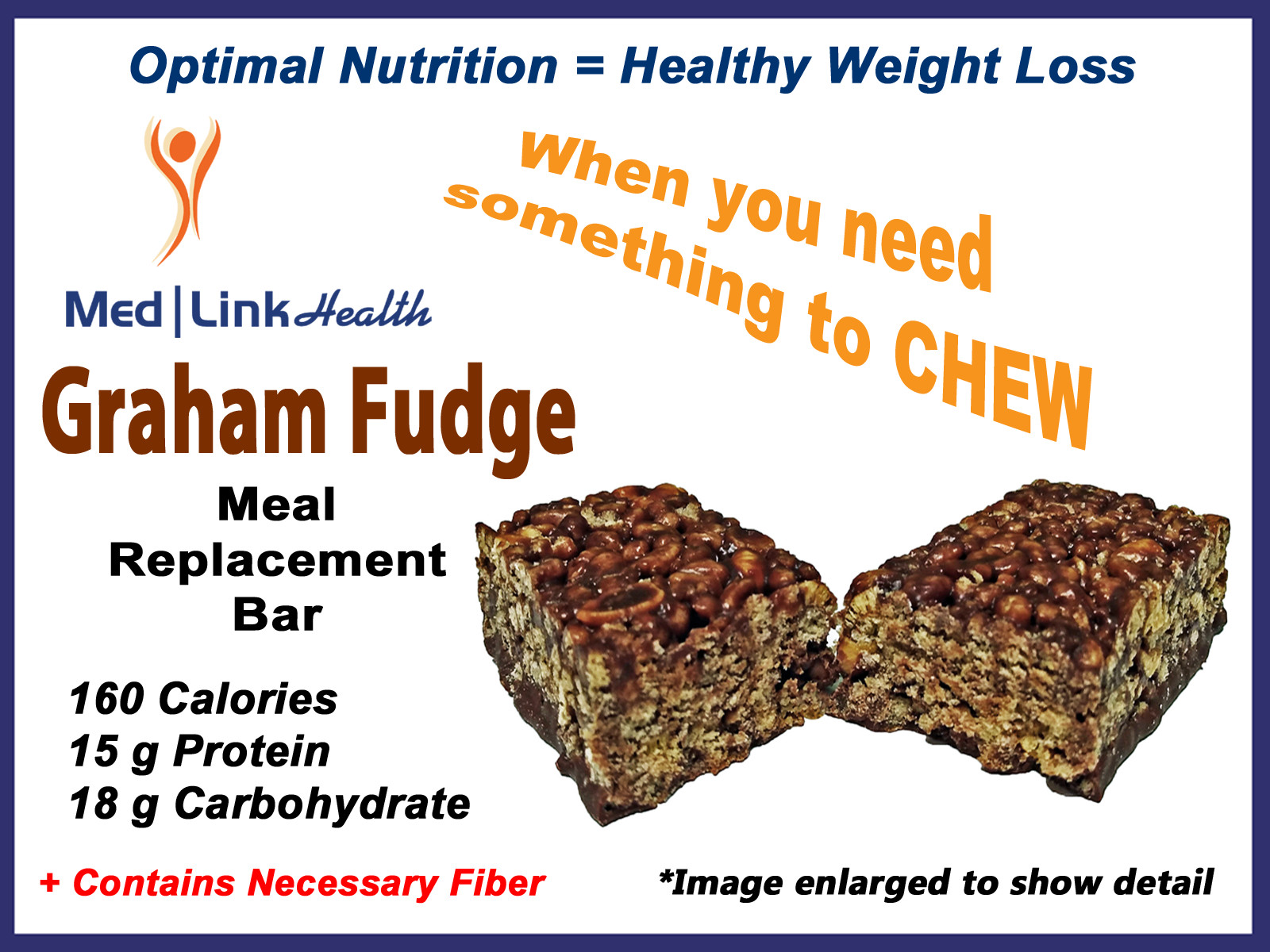 Graham Fudge BAR | 3 Boxes | SIMILAR TO Optifast® 800