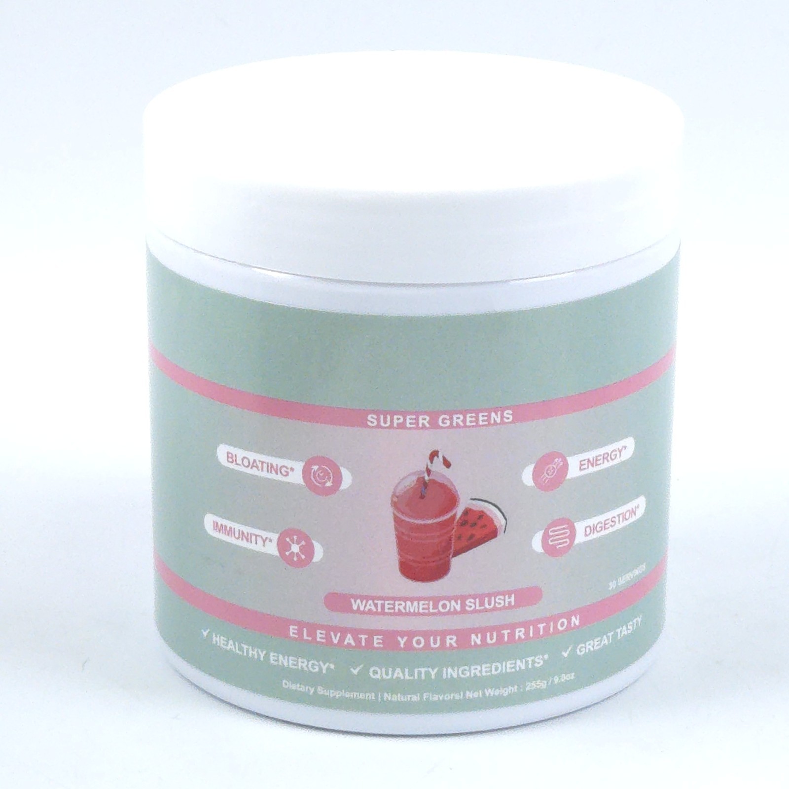 Super Greens Powder WATERMELON SLUSH 30 Serving 4/2026 Bloating Digestion Energy