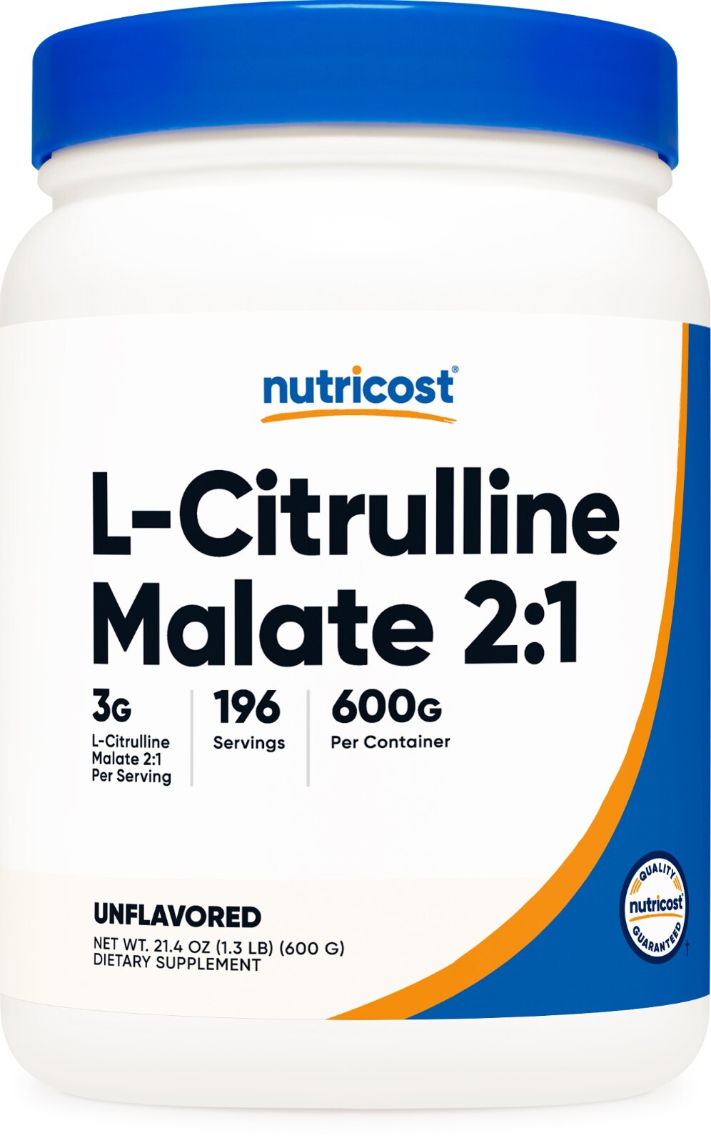 Nutricost Pure L-Citrulline Malate (2:1) 600 Grams
