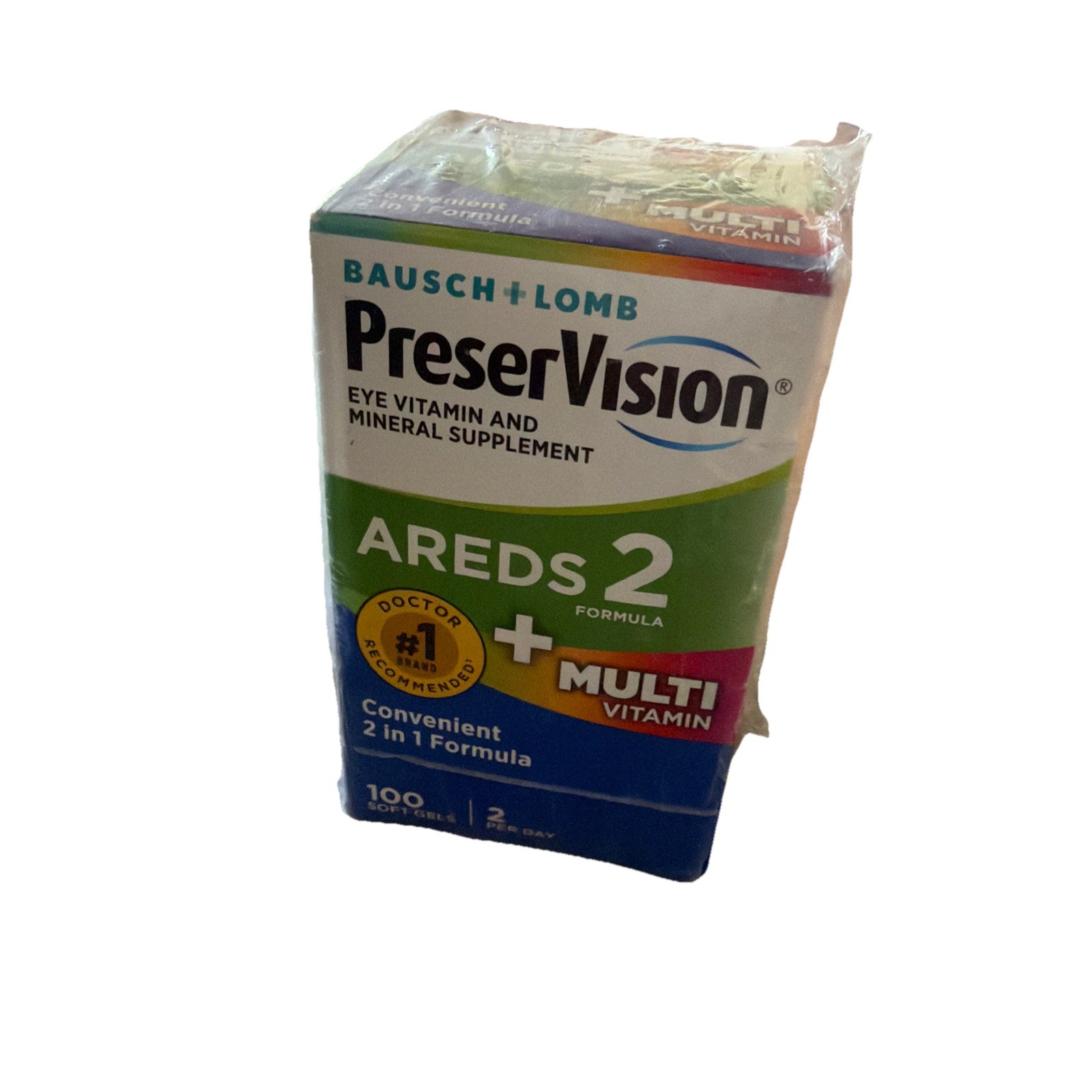 Bausch+Lomb Preservision AREDS 2 Formula+ Multivitamin 100 Soft Gels Exp 09/26