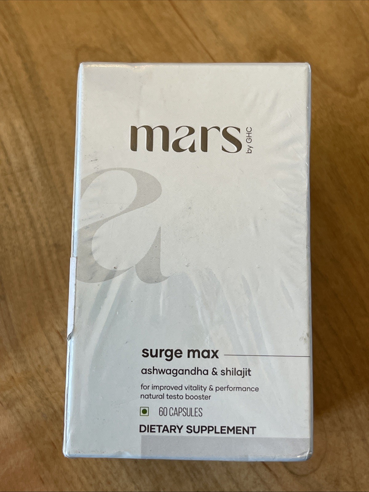 Mars by ghc SURGE MAX Ashwagandha & Shilajit 60 Caps New In Box