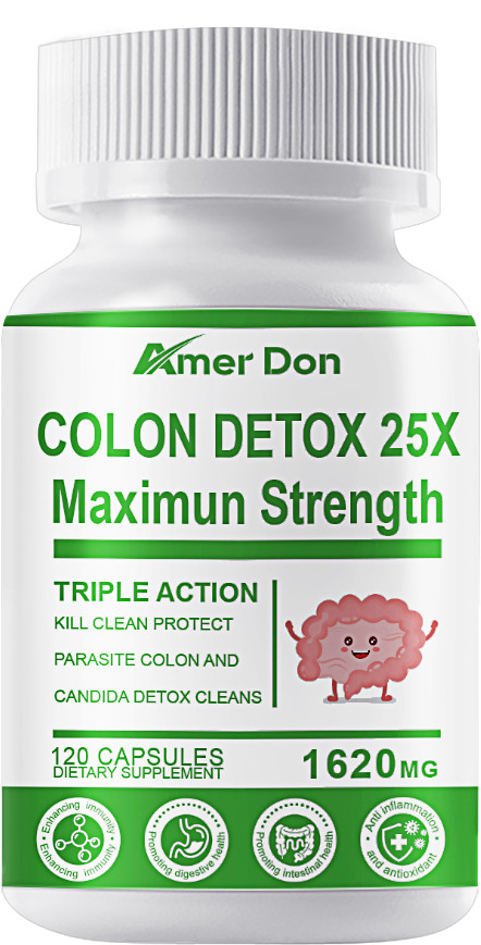 Detox Colon & Body Cleanse Maximum 25x Strength Cleansing Diet 120 Capsules USA
