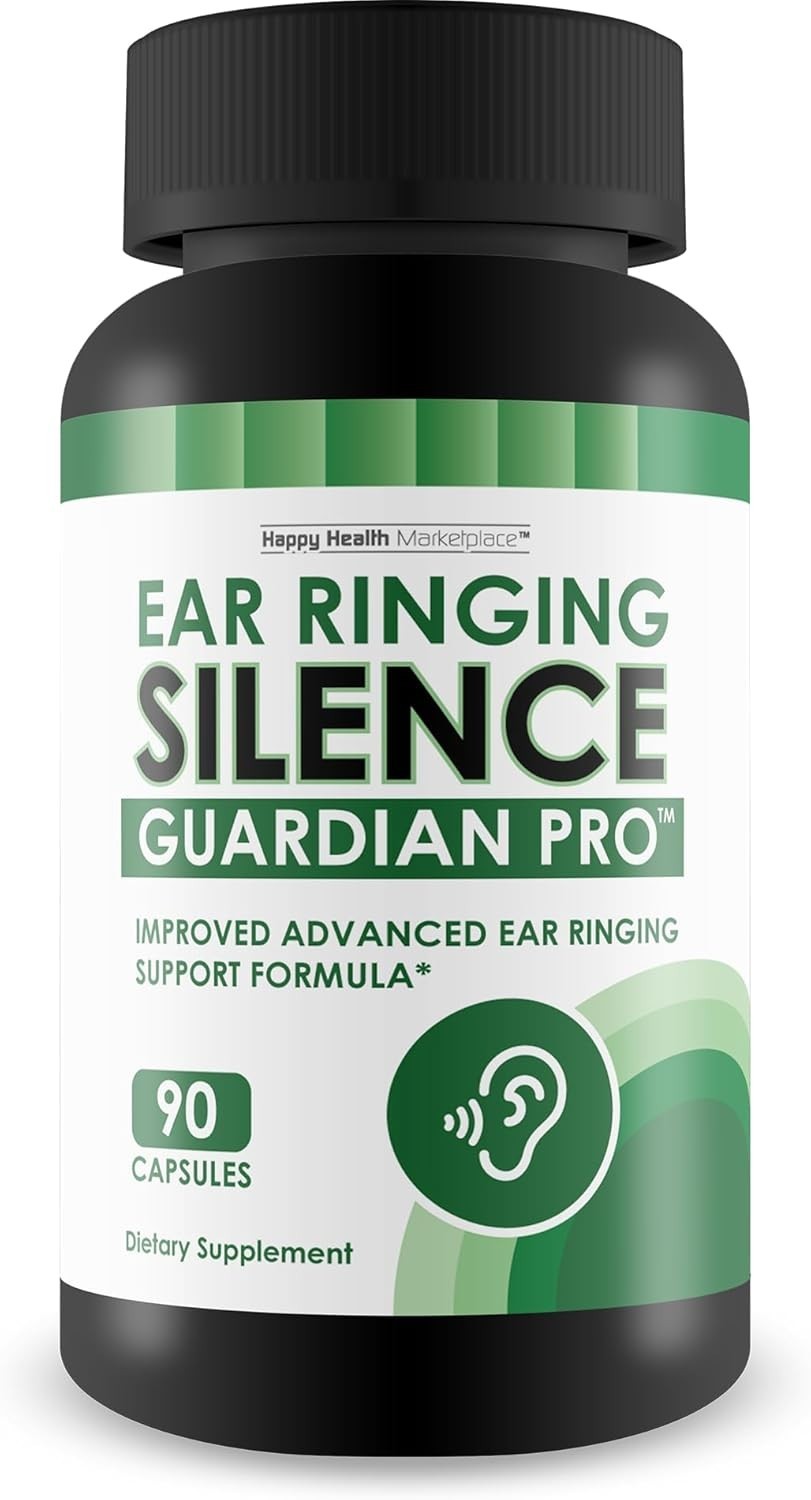 Hearing, Ear Ringing & Tinnitus Relief Supplement Turmeric Aloe Ginger CLA Acai