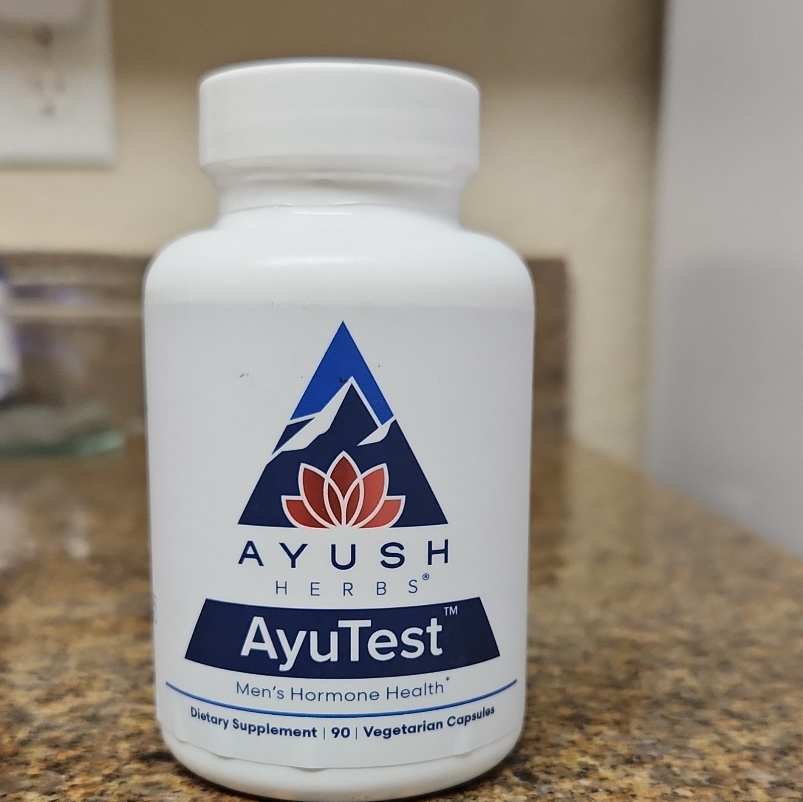 Ayush Herbs AyuTest Men’s Hormone Health Vegetarian Capsules 90 Ct Exp 06/2027