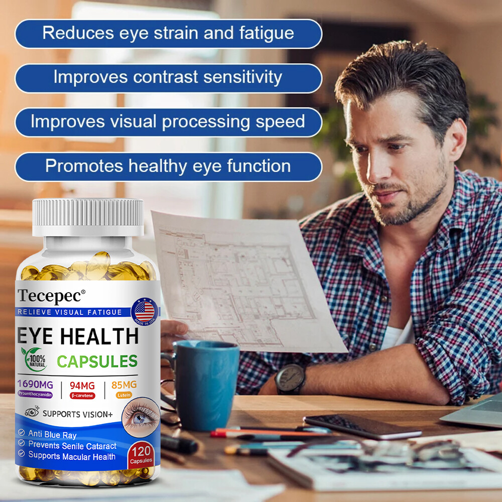 Eye Vitamins With Lutein And Proanthocyanidin Support Vision Health 120 Pills