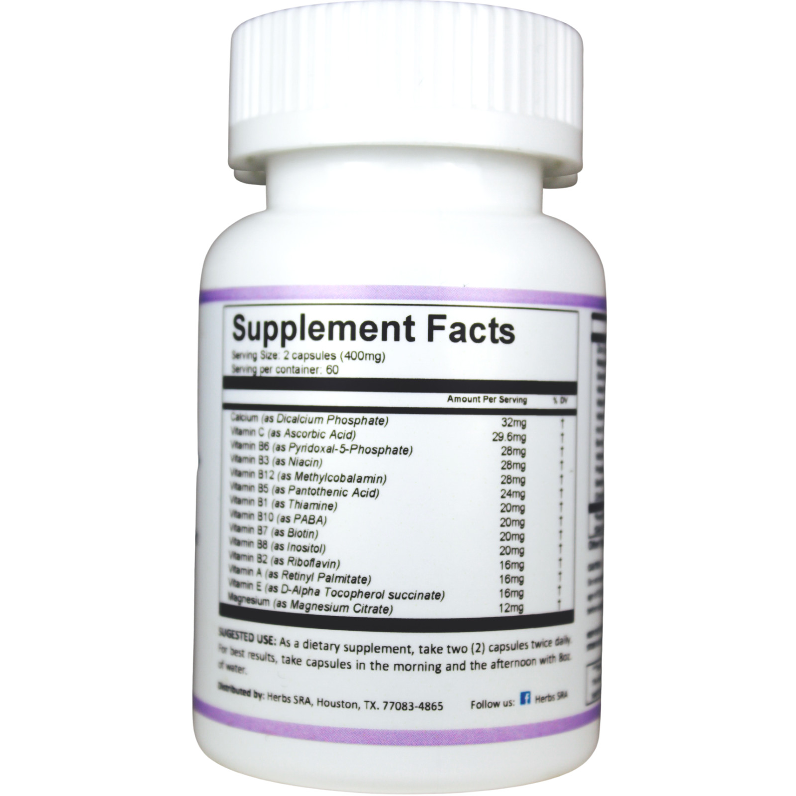 VITAMIN A, B1, B2, B3, B5, B6, B7, B9, 12, E, C, D3 5000 UI, K2, K1, 120 capsule