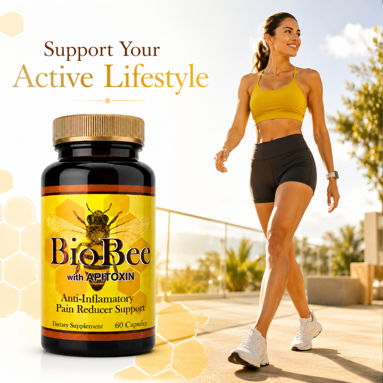 Biobee support joint support Bee Therapy Arthritis Muscle Relief Pills