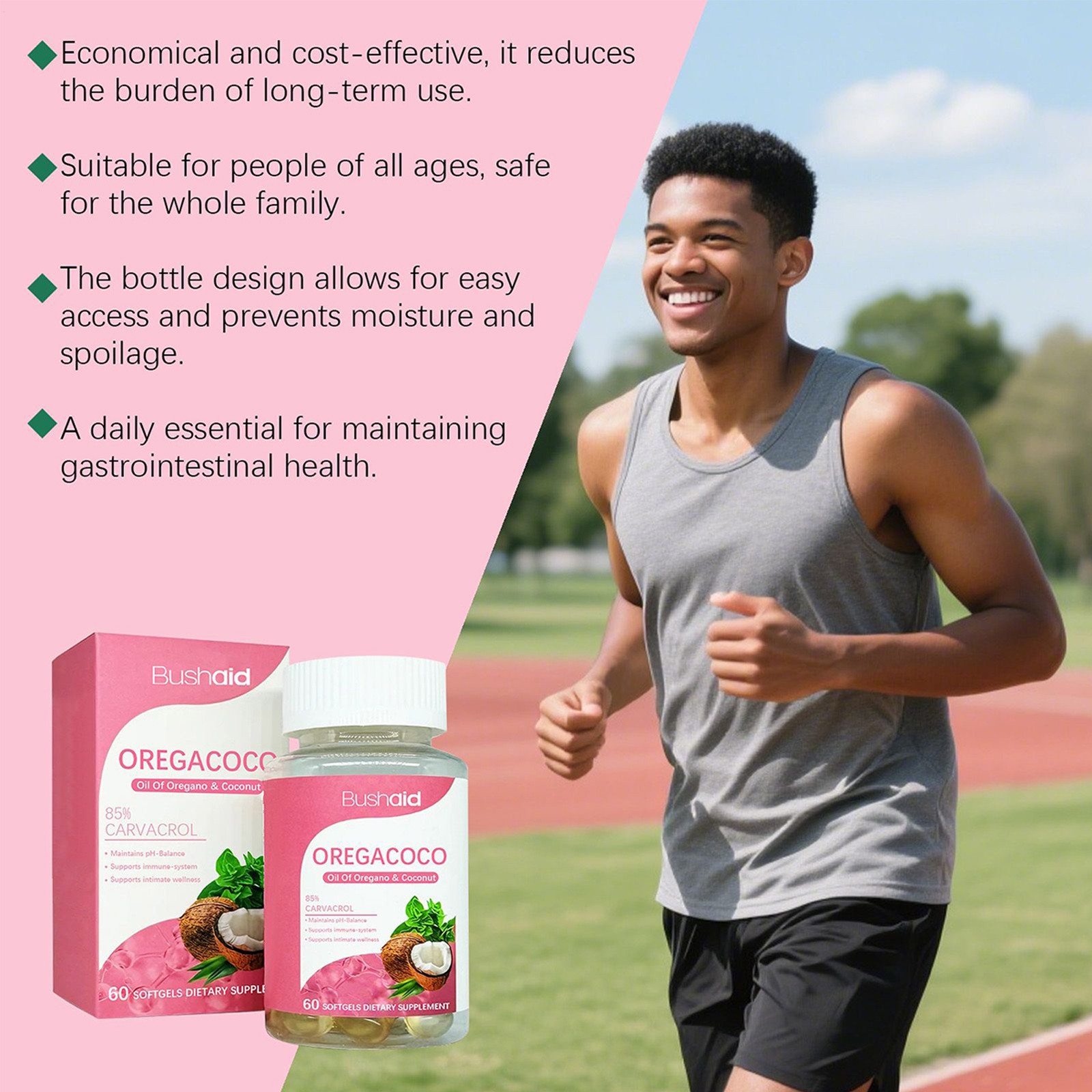 OREGACOCO Oil of 60 and Coconut Oregano Softgels