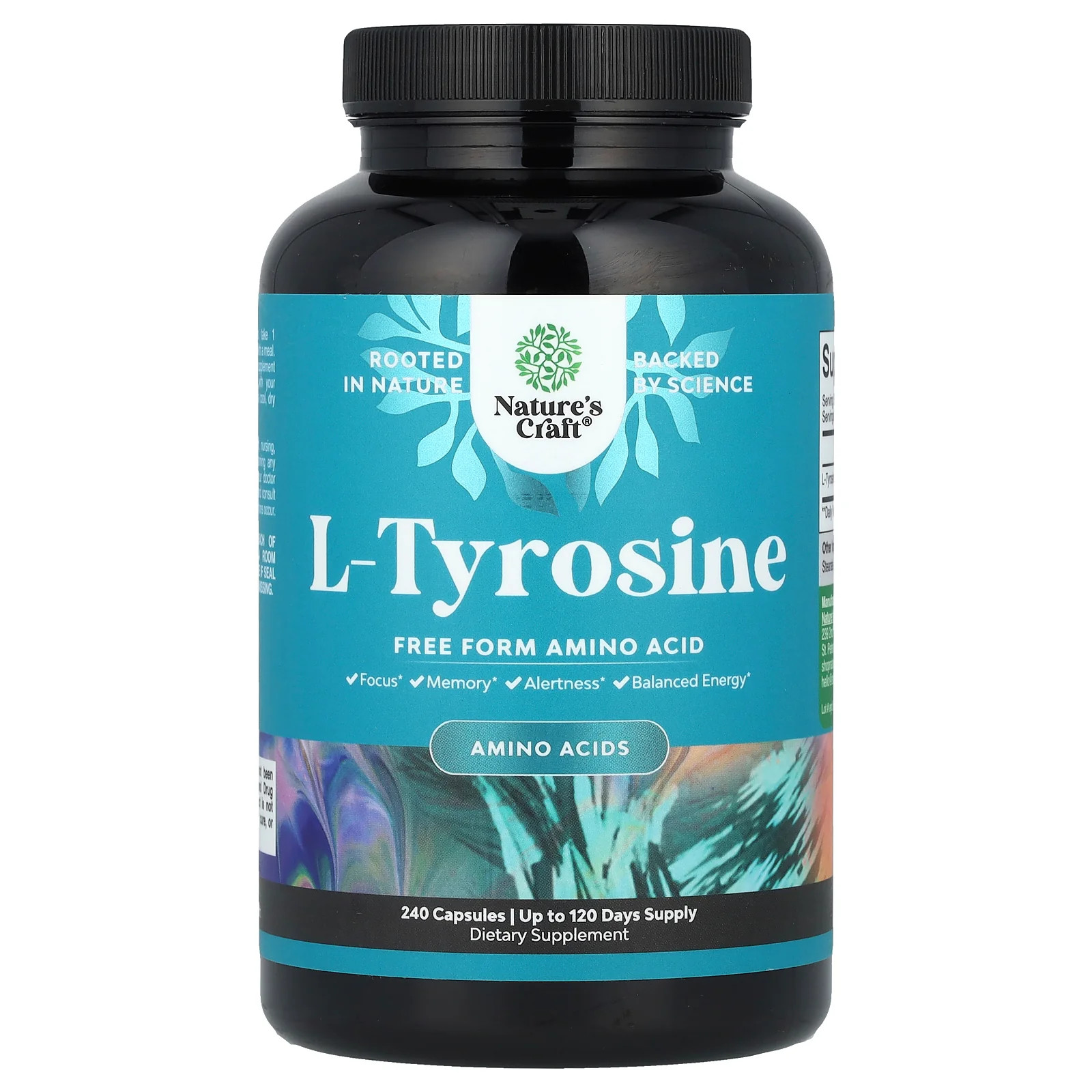 2 X Nature’s Craft, L-Tyrosine, 240 Capsules (500 mg per Capsule)