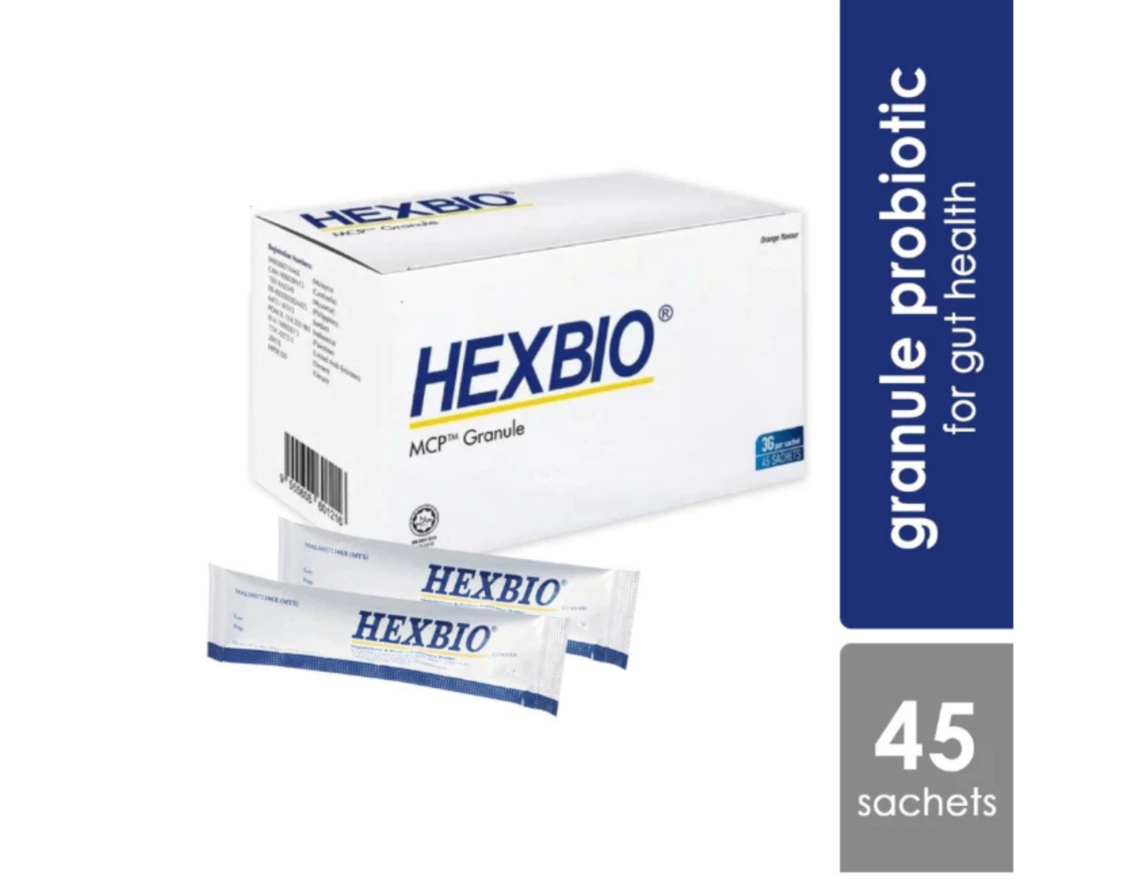 Hexbio Probiotic Granule For Constipation Diarrhea ( 3g x 45’s) X 2 BOXES