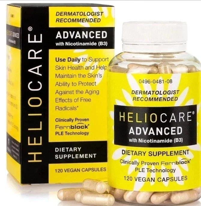 Heliocare Advanced Nicotinamide B3 Skin Health 120 Capsules Exp: /2027 NEW